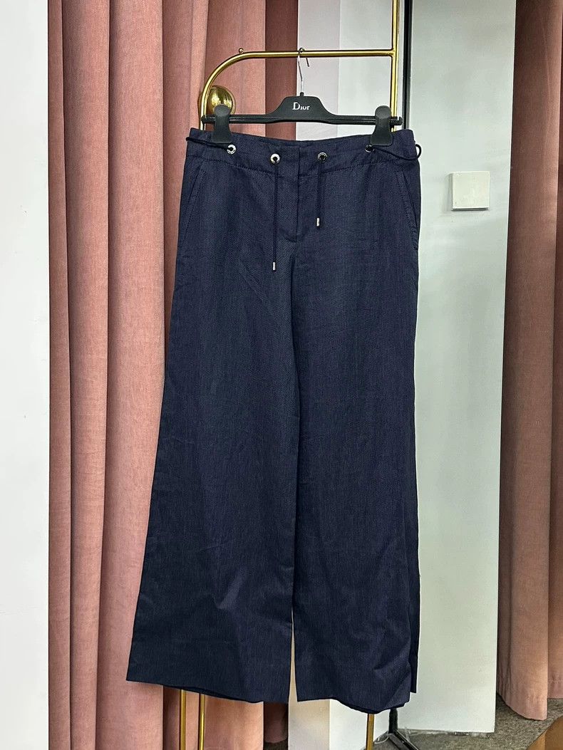LORO PIANA A linen tie cord trousers