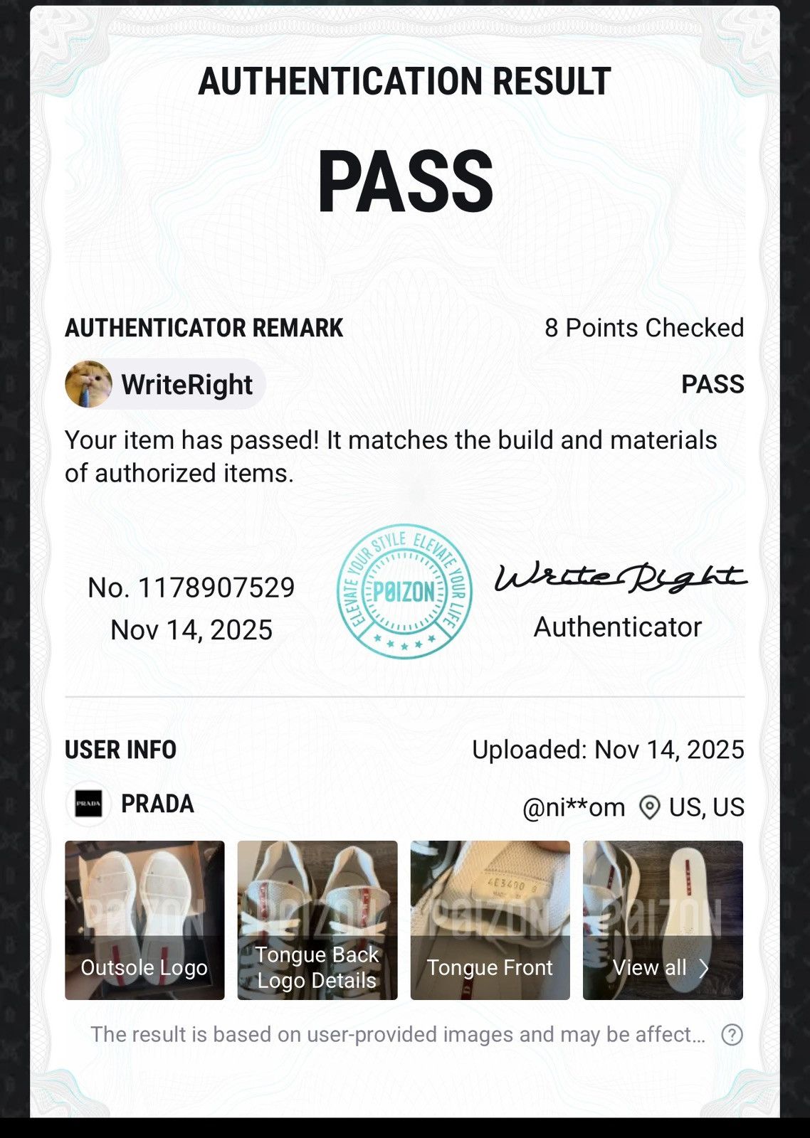 Prada Patent Leather Americas Cup