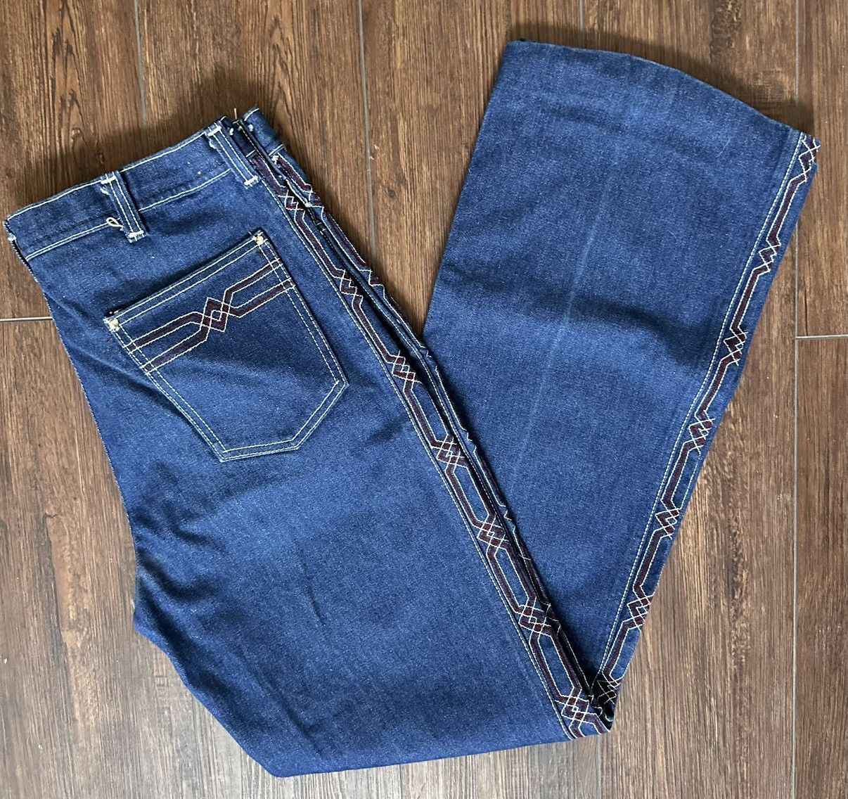 Vintage Vintage 1970s western style jeans Size US 34 / EU 50 - 1 Thumbnail