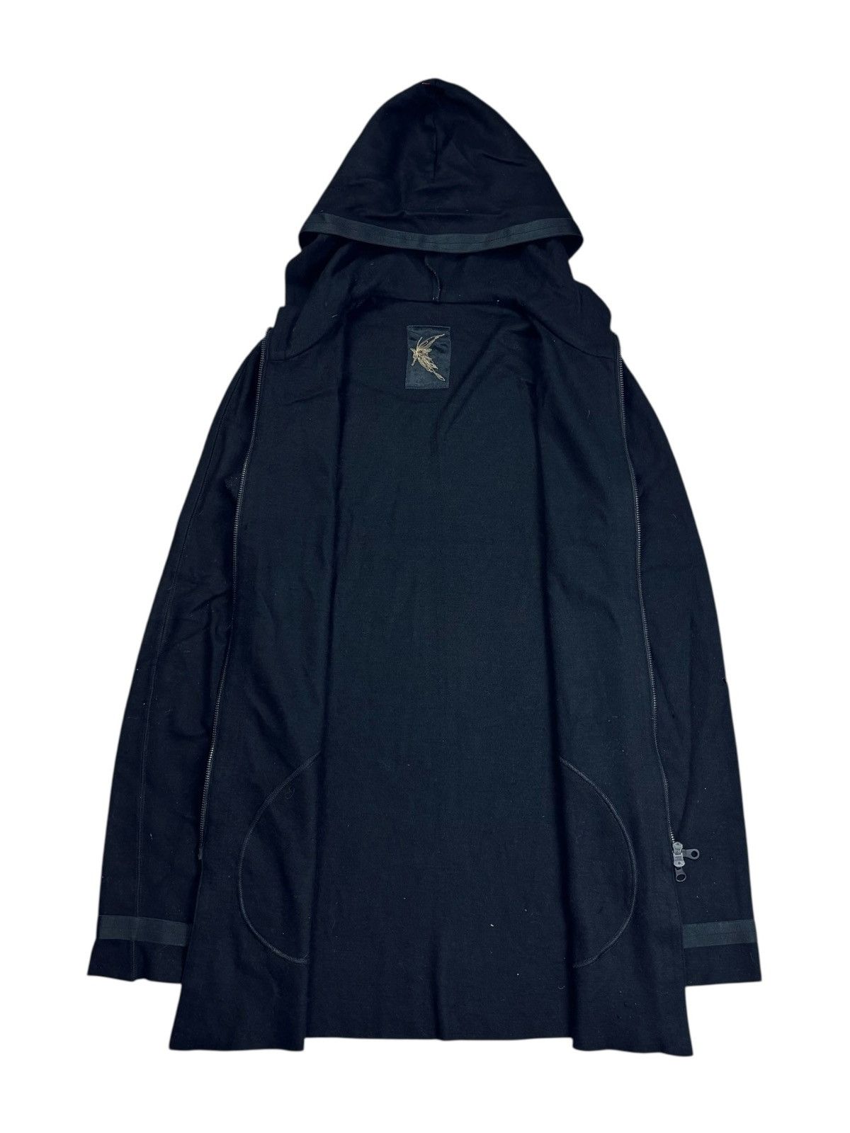 KMRii 2000s Kiryuyrik - Black Wool Zip-Up Hoodie Size US M / EU 48-50 / 2 - 2 Thumbnail