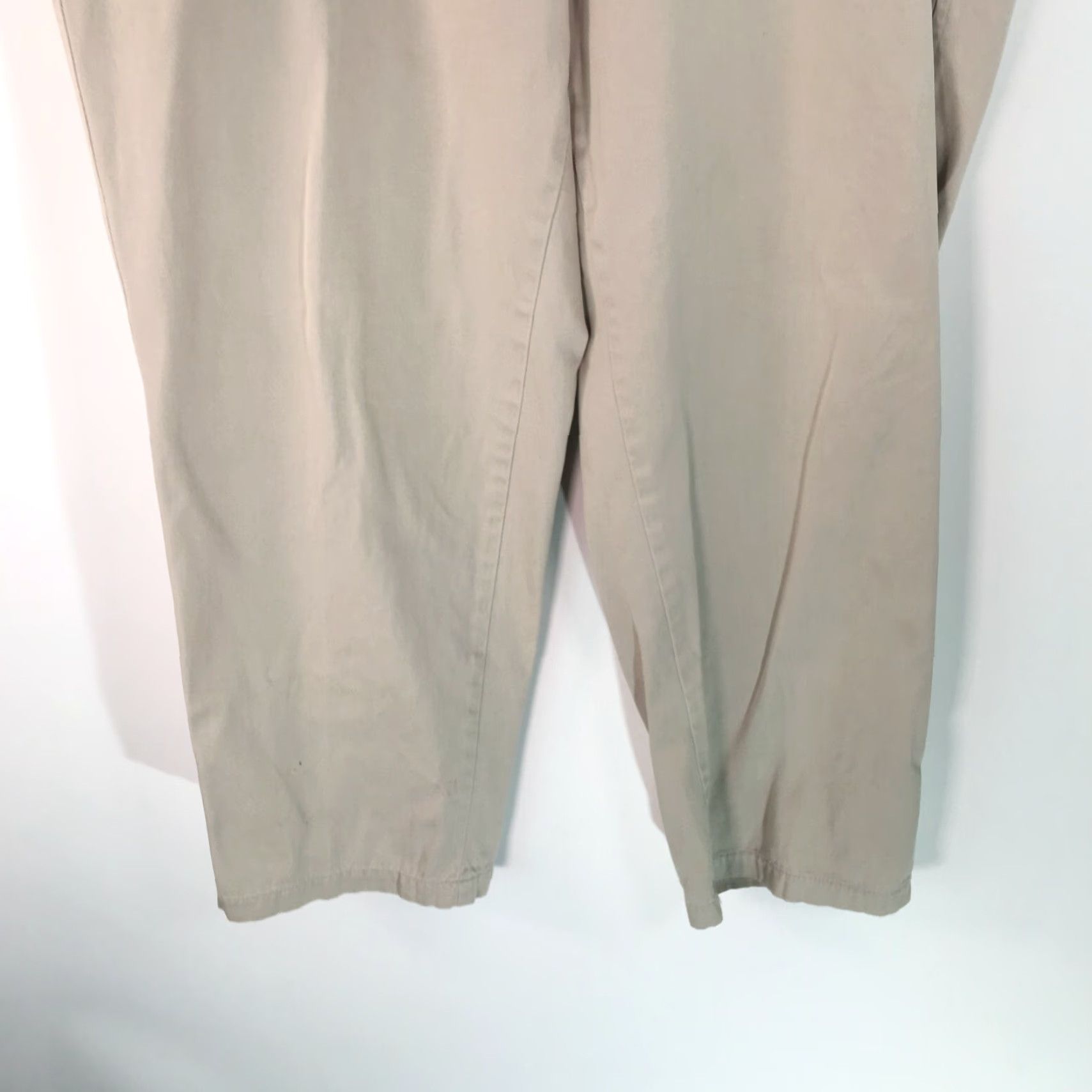 Vintage Structure Dress Pants Men Beige 38R Slim Flat Front Inseam 31 Casual 100% Cotton US Seller Size US 38 / EU 54 - 4 Thumbnail