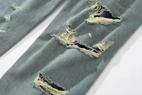 Japanese Brand VIBE Baggy Distressed Denim Jeans Size US 30 / EU 46 - 3 Thumbnail