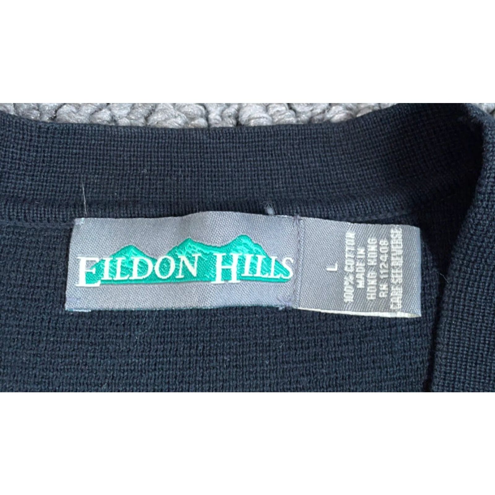Vintage VINTAGE Eildon Hills Sweater Vest Men Large Black Button Up Preppy Lightweight Cotton Knit Vest 90s Mens Size US L / EU 52-54 / 3 - 3 Thumbnail