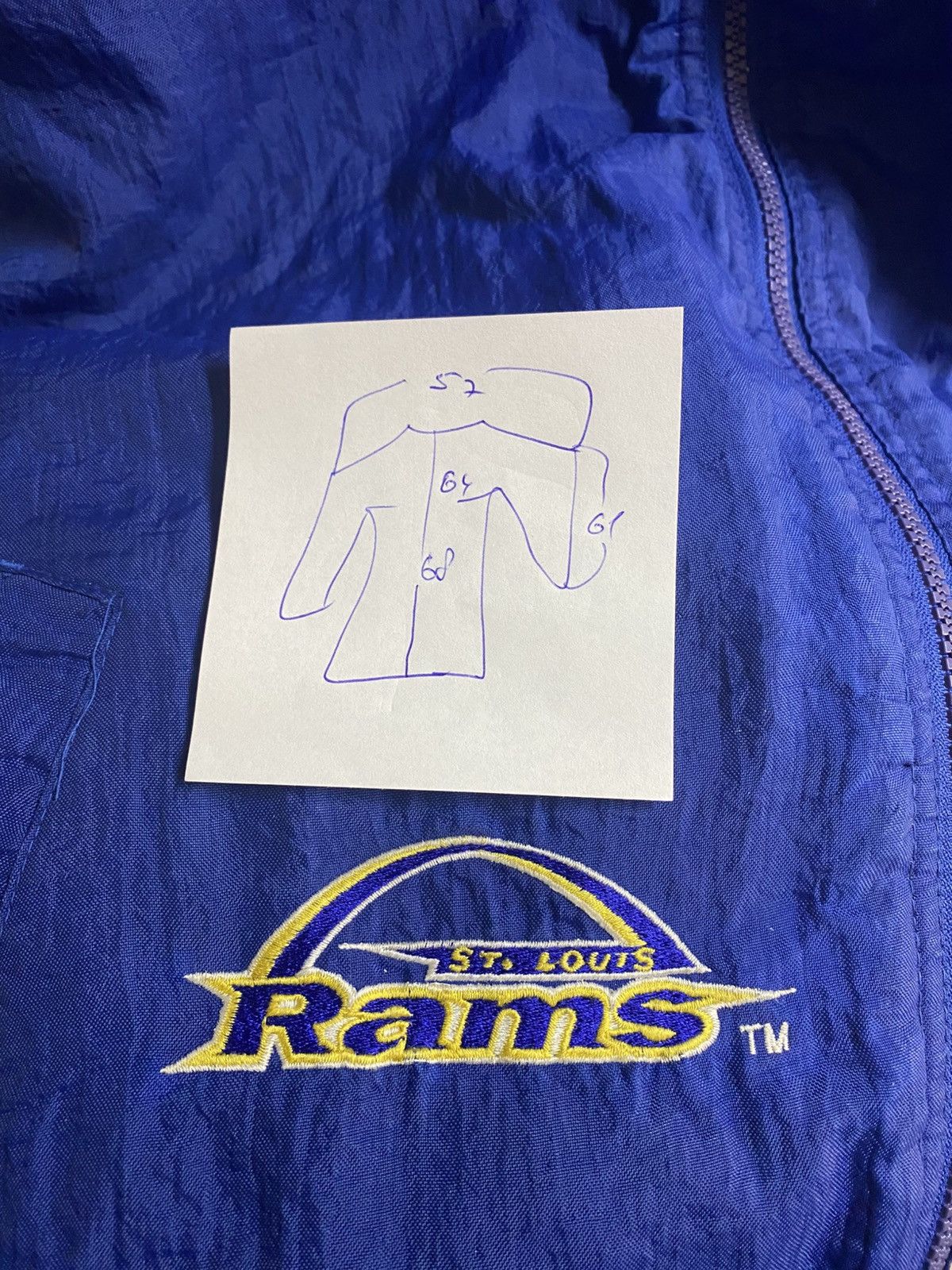 NFL Vintage St Louis Rams NFL Starter Jacket proline authentic Size US M / EU 48-50 / 2 - 9 Thumbnail