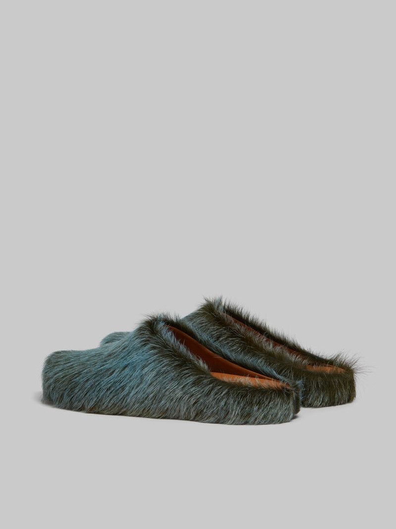 Marni o1w1db10426 Long-Haired Calfskin in Blue Size US 10 / EU 43 - 5 Thumbnail