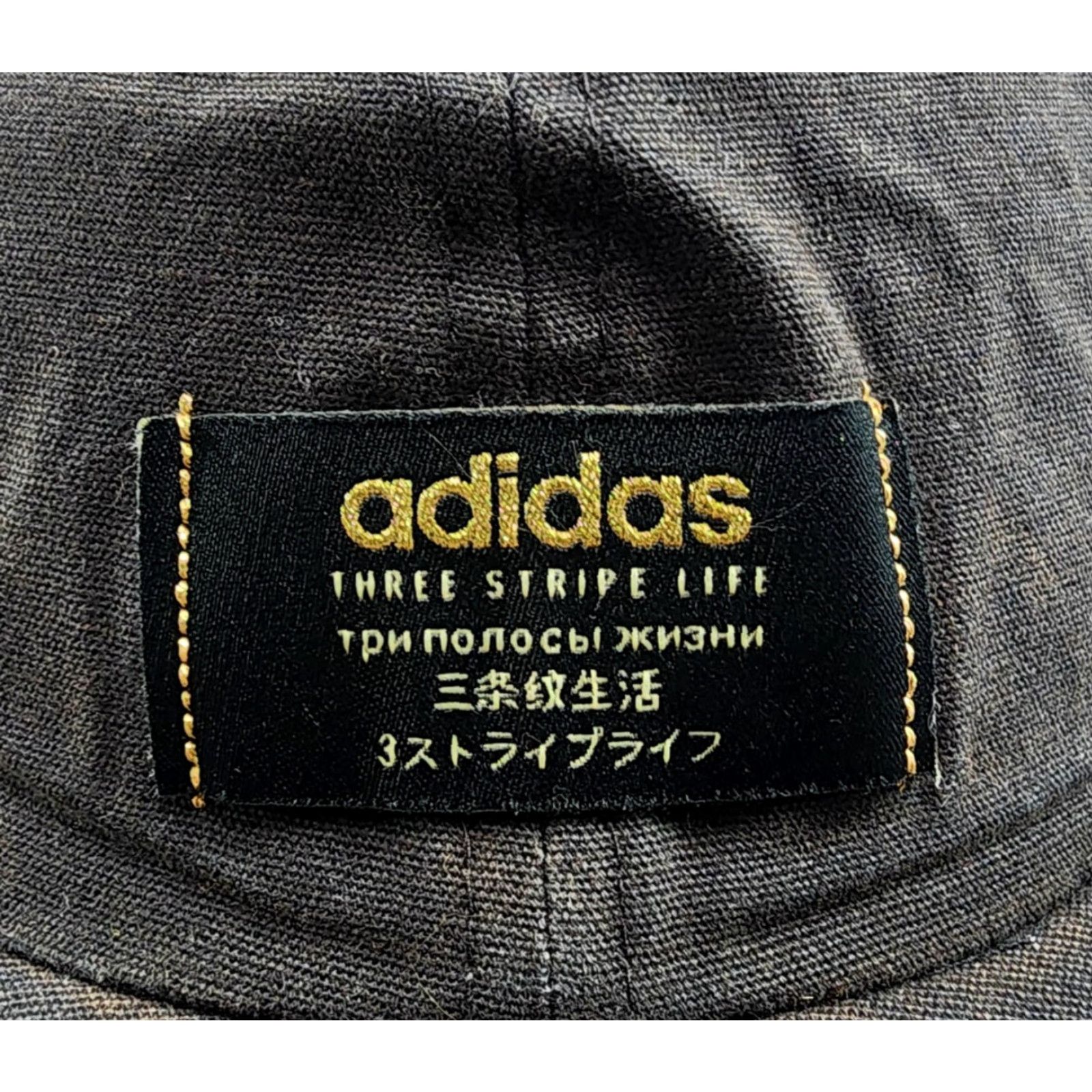 Adidas adidas Hat Cap Strap Back Black Three Stripe Life Patch Multi Language Baseball Cap Mens One Size Black Size ONE SIZE - 2 Thumbnail