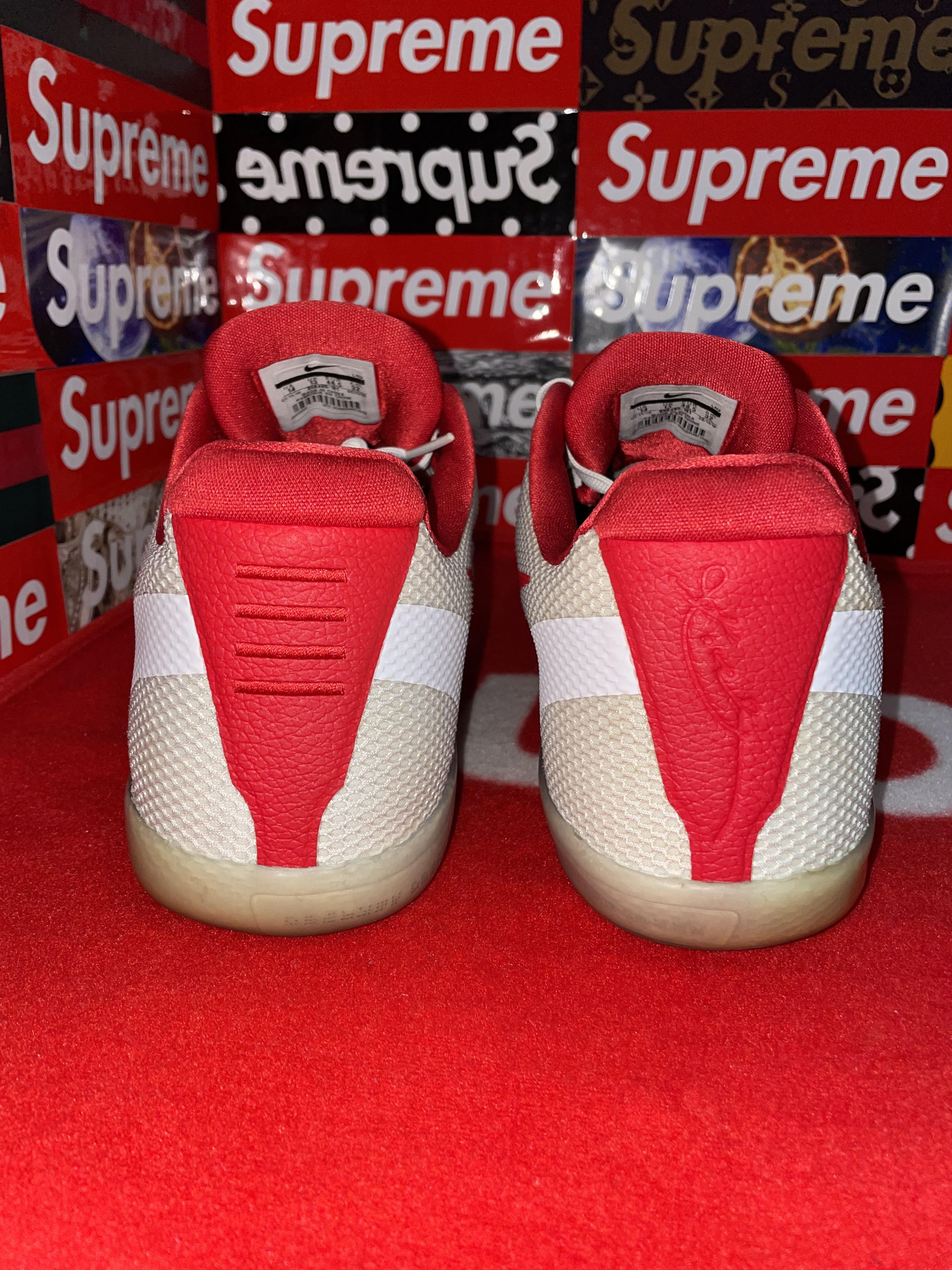Nike Nike Kobe 11 TB “White Gym Red” 856485-161 size 14 Size US 14 / EU 47 - 3 Thumbnail