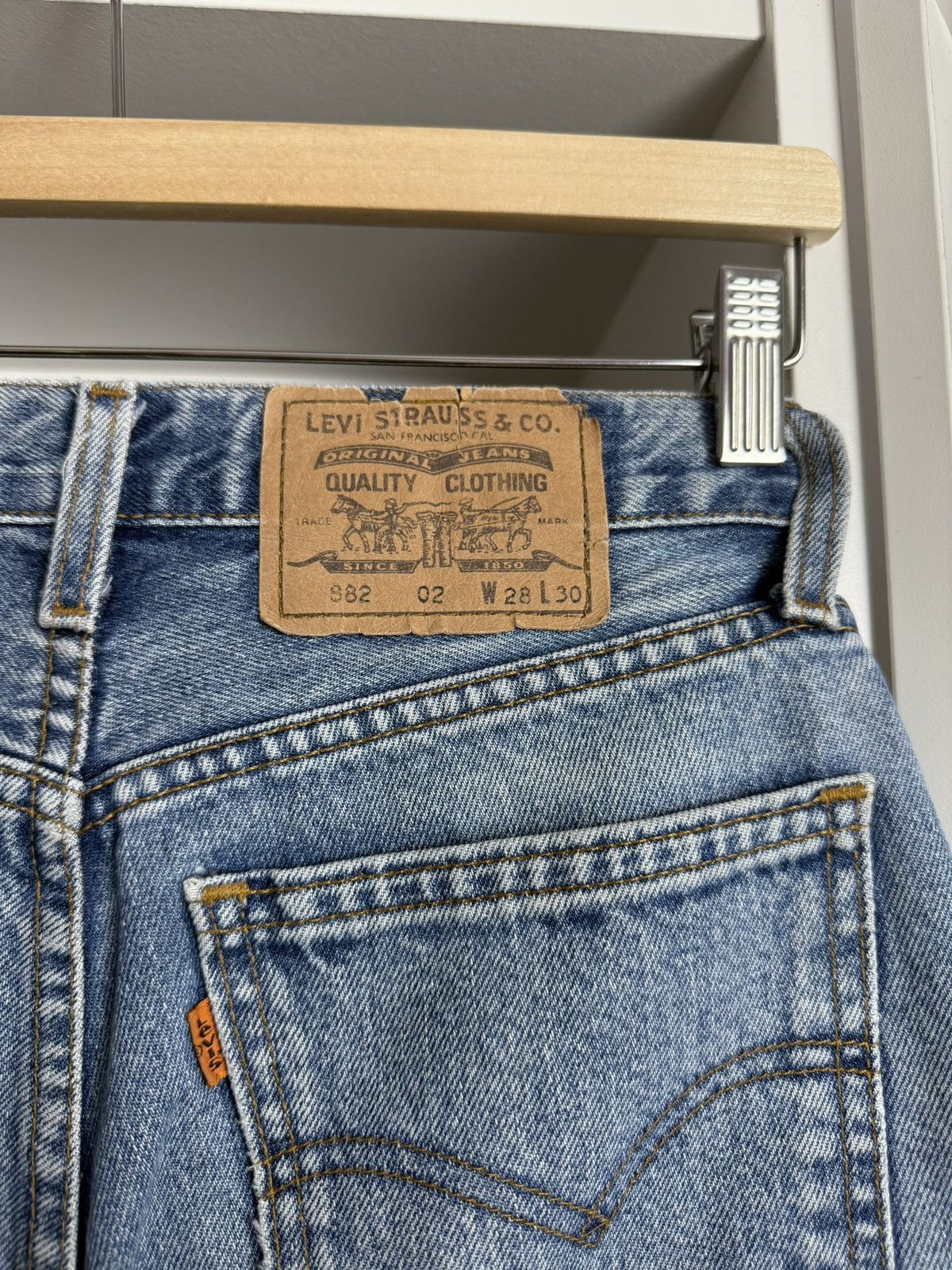 Levi's × Levi's Vintage Clothing × Vintage Vintage 90s Levis 882 denim pants 28x30 orange tab babyblue Size US 28 / EU 44 - 5 Thumbnail