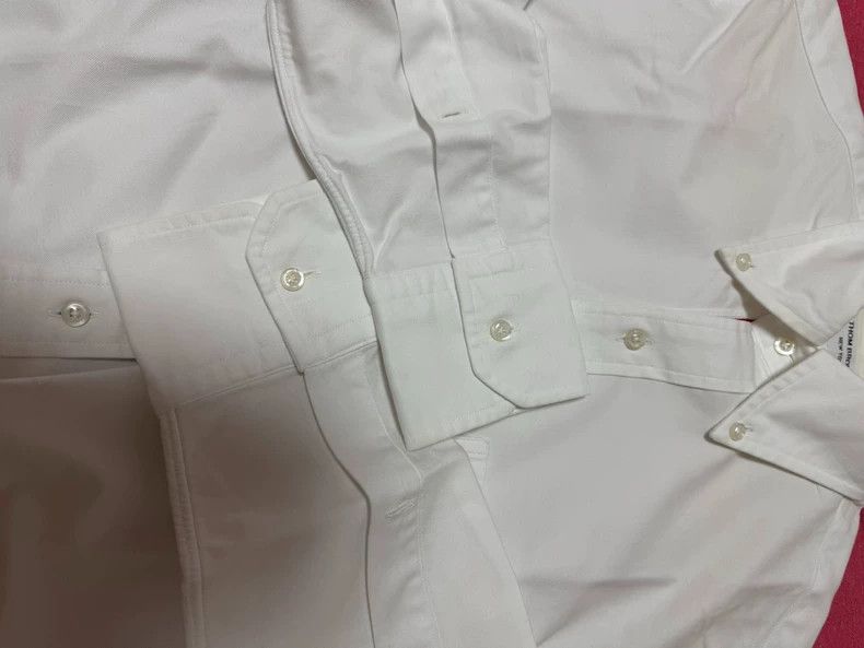 Thom Browne Thom Browne White long-sleeved shirt Size US S / EU 44-46 / 1 - 5 Thumbnail
