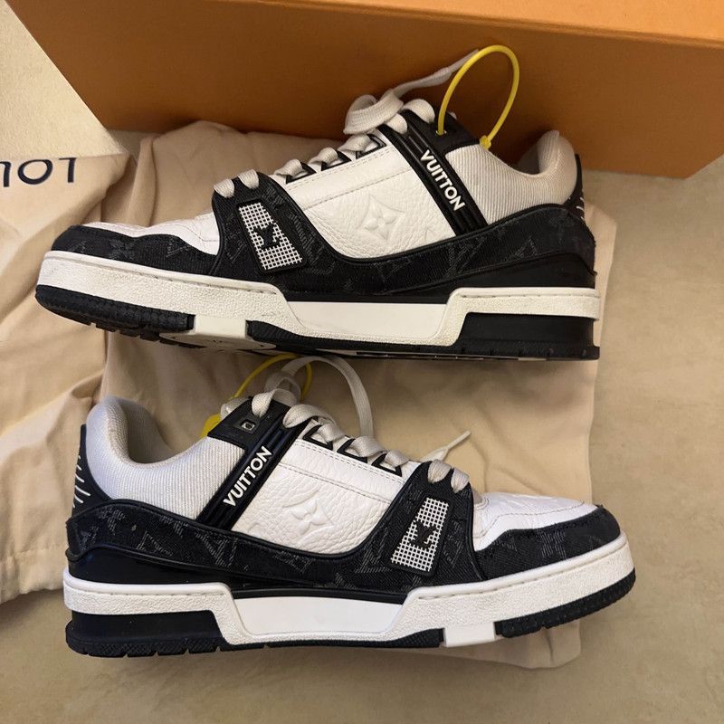Louis Vuitton Louis Vuitton Trainer Panda Low-Top Sneakers -2508 Size US 8.5 / EU 41-42 - 4 Thumbnail