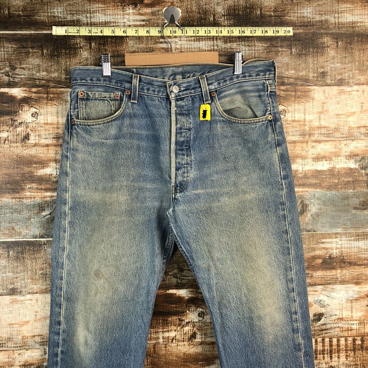 Levi's 501xx Levis Blue Denim jeans Pants #A2572 Size US 35 - 4 Thumbnail