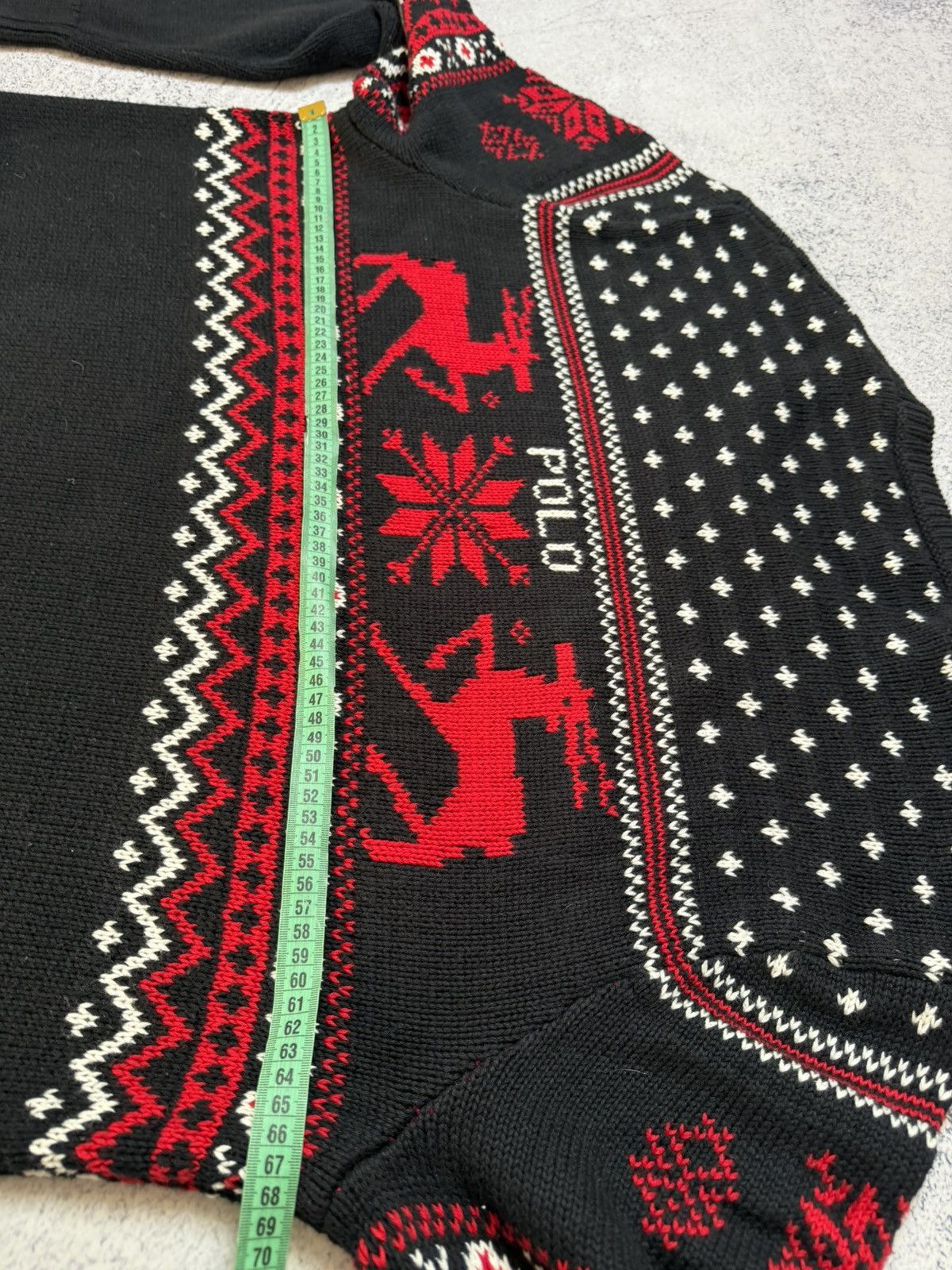 Polo Ralph Lauren RRL Style Fair Isle Nordic Cotton Cashmere Crewneck Sweater Size US XXL / EU 58 / 5 - 19 Thumbnail