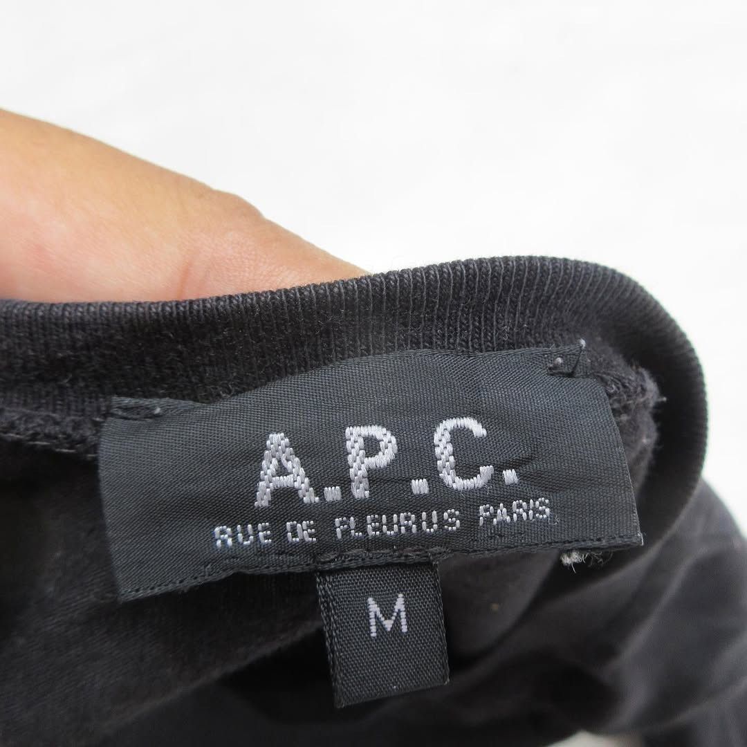 A.P.C. A.P.C apc made In France Crewneck Vneck on basic off black Size US M / EU 48-50 / 2 - 3 Thumbnail