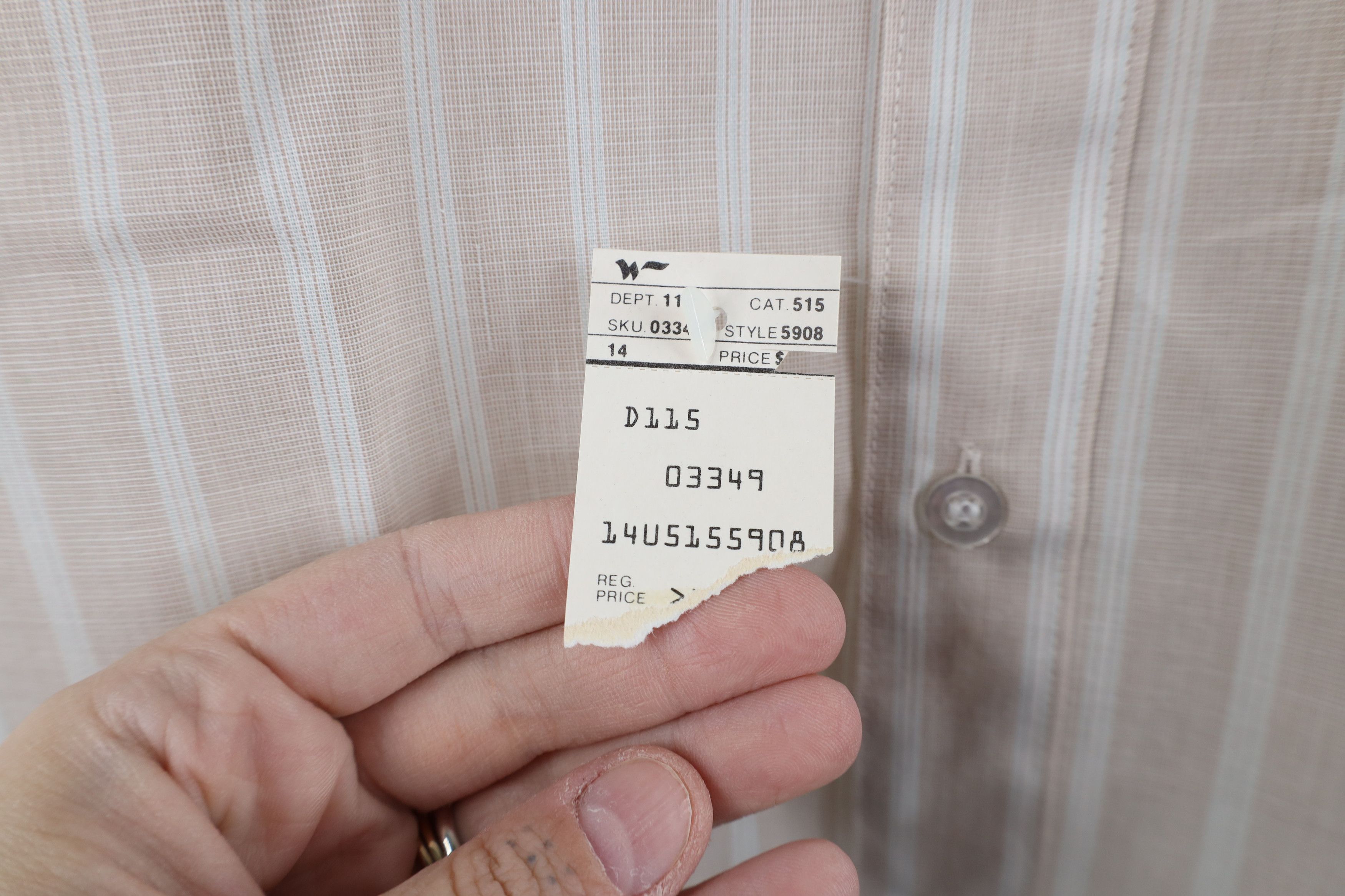 Fruit Of The Loom Deadstock Vintage 60s 70s Fruit of the Loom Button Shirt Size US M / EU 48-50 / 2 - 4 Thumbnail