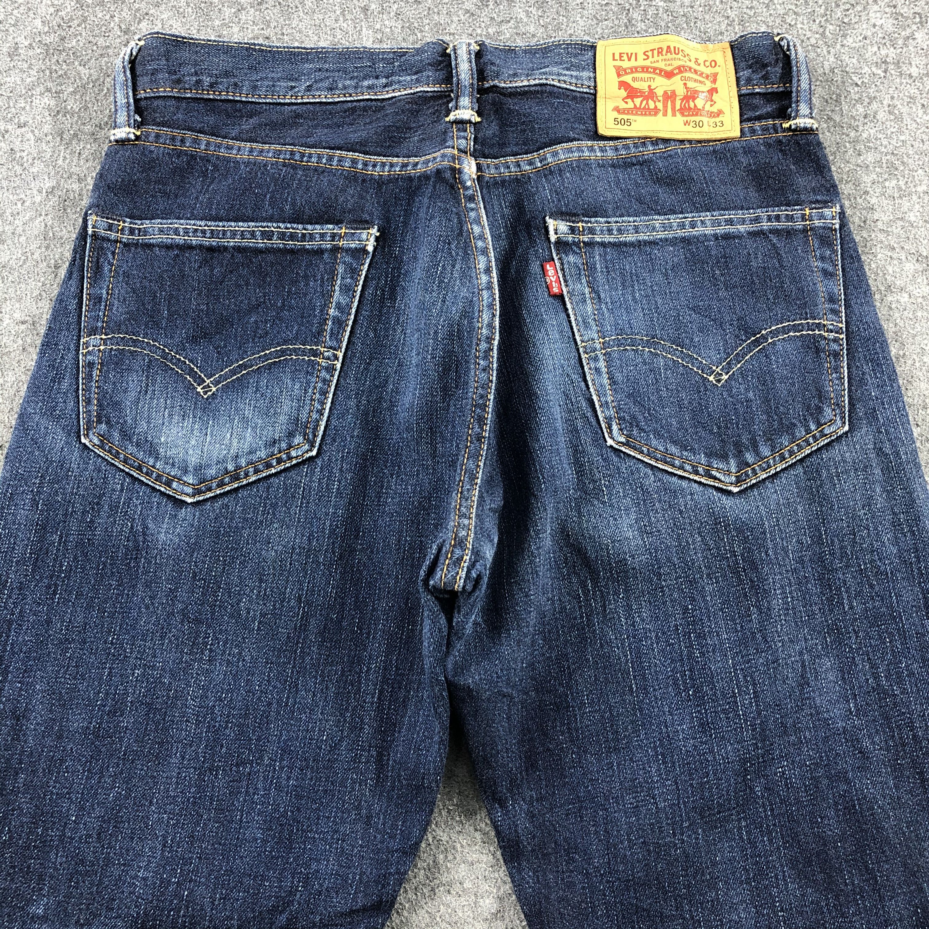 Levi's Vintage Blue Wash Levis 505 Jeans-JM2044 Size US 32 / EU 48 - 4 Thumbnail