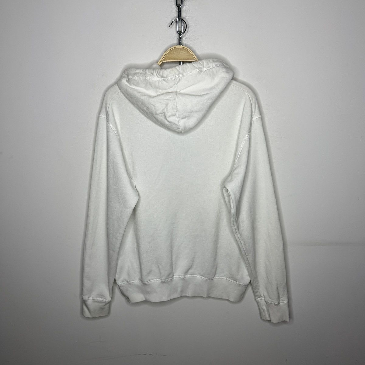 Dsquared2 Vintage White Sweatshirt Hoodie Print Big Logo Dsquared2 Size US L / EU 52-54 / 3 - 7 Thumbnail
