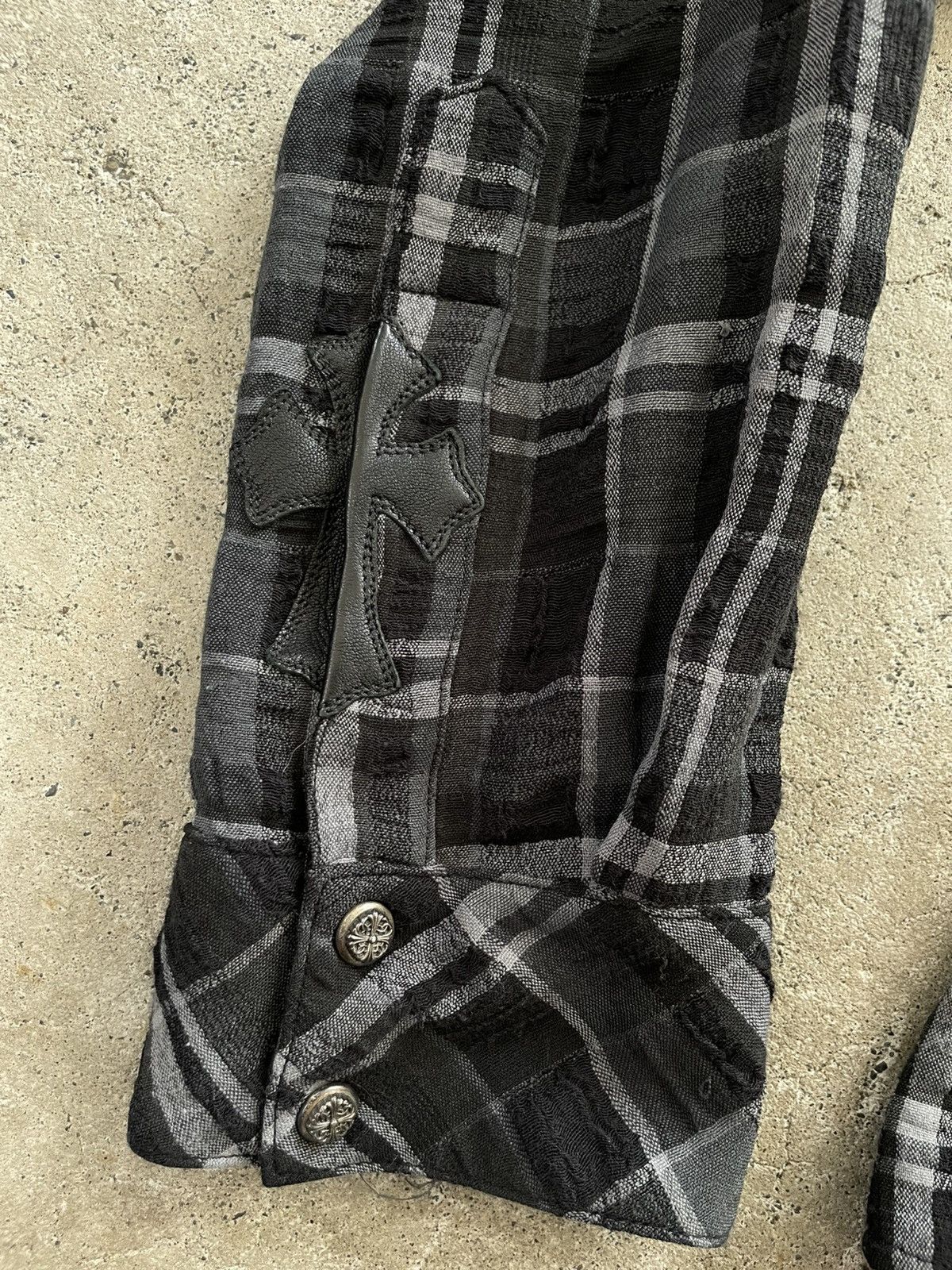 Chrome Hearts Chrome Hearts Cross Patch Flannel Size US L / EU 52-54 / 3 - 6 Thumbnail