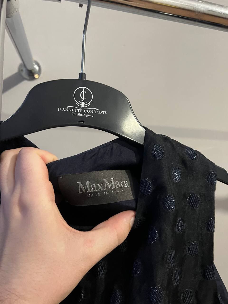 Max Mara PIANOFORTE BY MAX MARA NAVY SOLID EVENING MIDI DRESS SZ US12 Size XL / US 12-14 / IT 48-50 - 5 Thumbnail