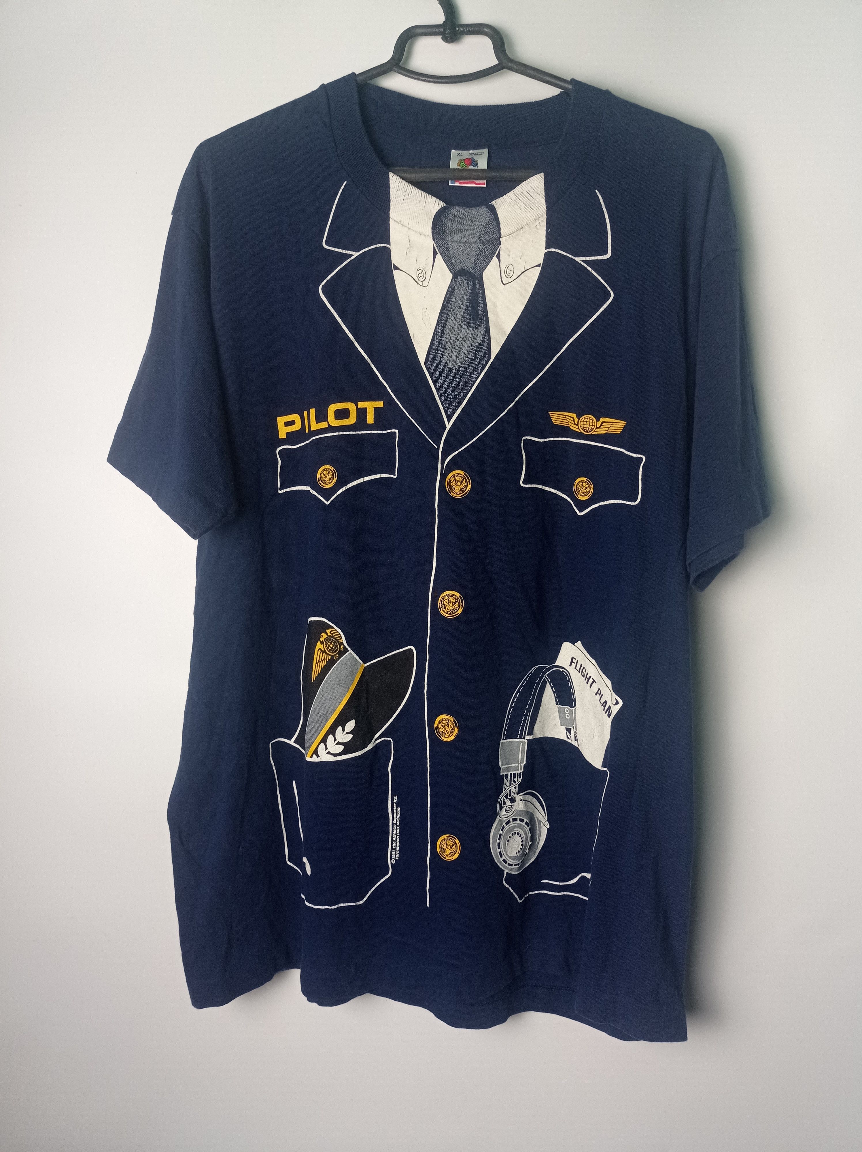 Fruit Of The Loom × Vintage Vintage 1981 streetwear Y2K suit T-shirt Size US XL / EU 56 / 4 - 1 Thumbnail