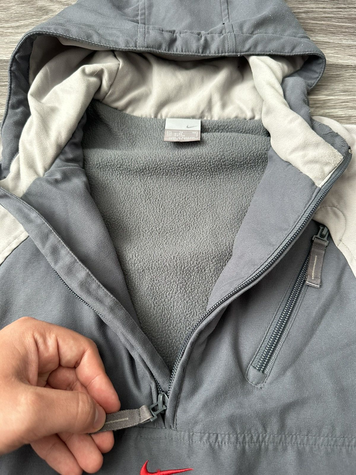 Nike Nike Vintage 1/3 Nylon Centre Swoosh Anorak Jacket hype dril Size US S / EU 44-46 / 1 - 4 Thumbnail