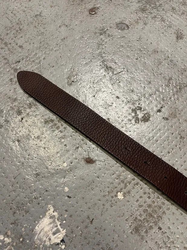 Designer × Just Cavalli × Vintage 2000s Cavalli Black Spice Brown Leather Belt Size ONE SIZE - 7 Thumbnail