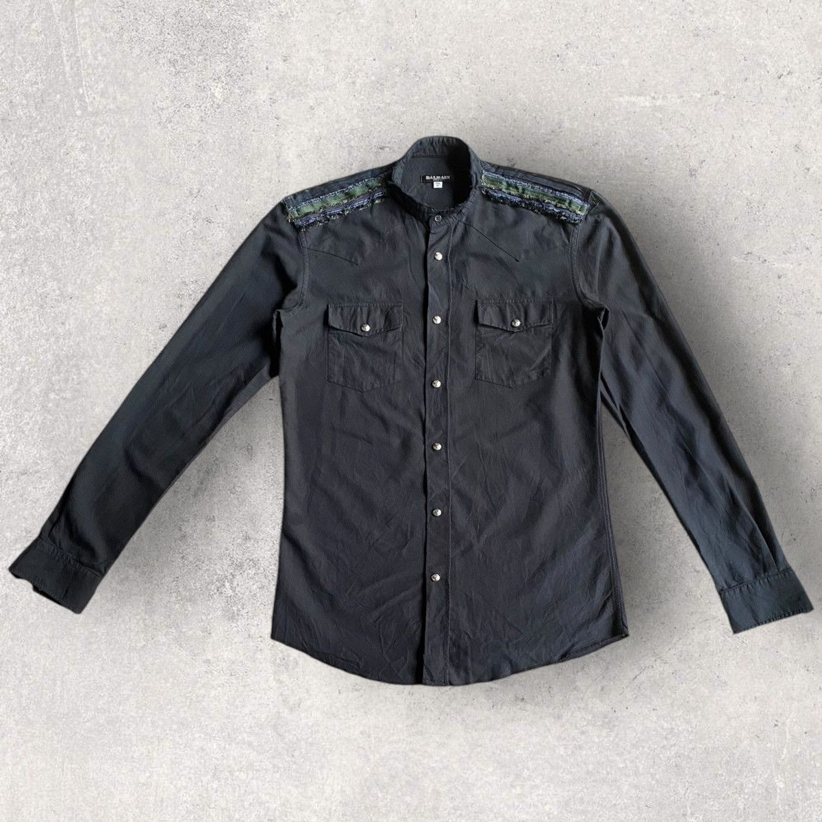 Balmain Christophe Decarnin Era Raw Epaulette Eagle Buttons