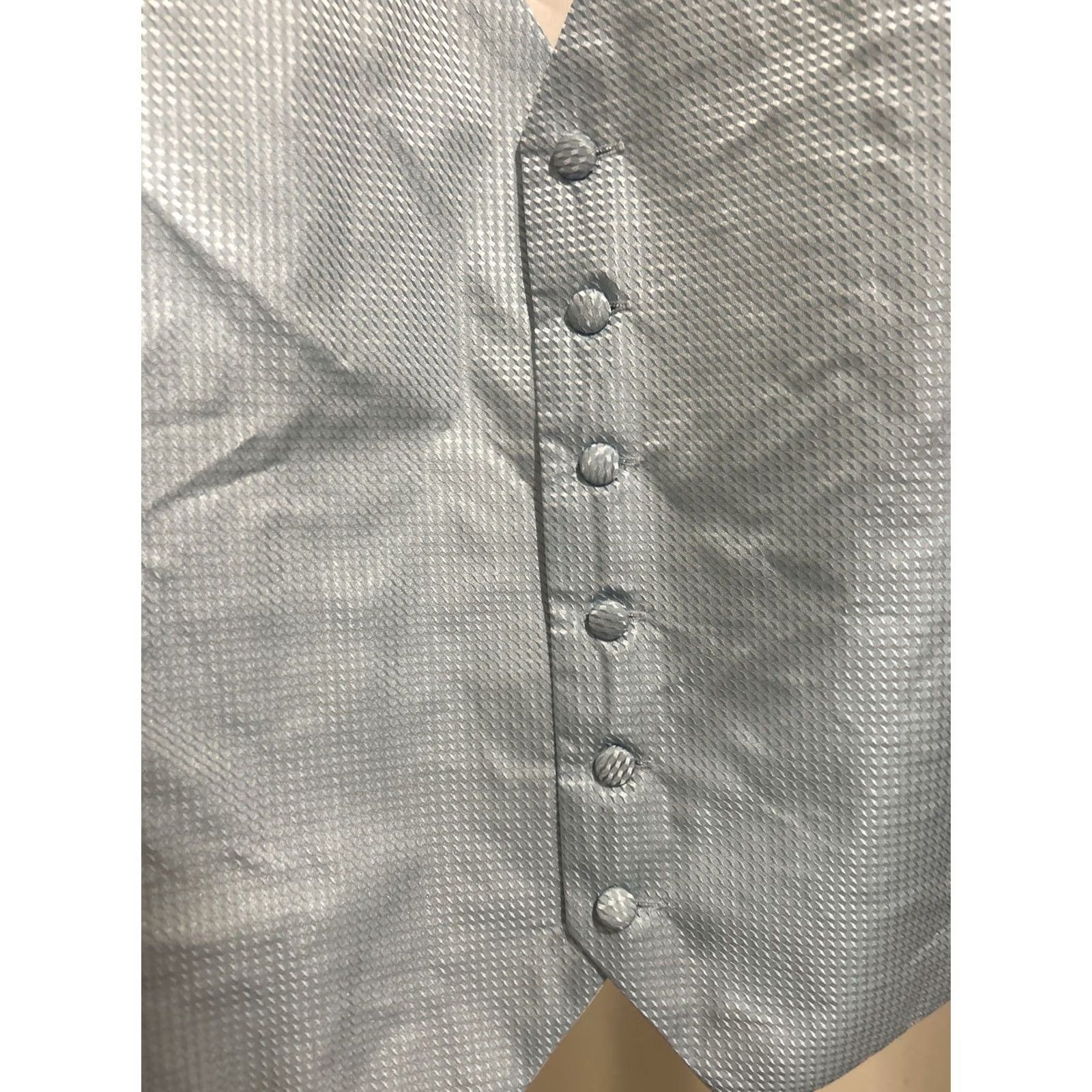 Pronto Uomo Pronto Uomo Mens Large Light Blue 6 Button Vest Lined Size US L / EU 52-54 / 3 - 4 Thumbnail