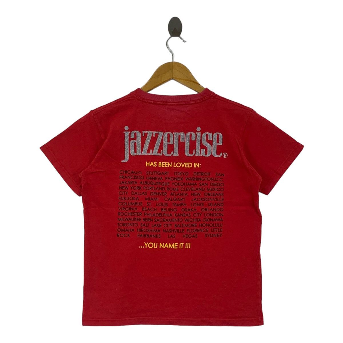 Vintage Vintage JAZZERCISE ZUMBA AEROBIC Dance Tee Shirt Size XS / US 0-2 / IT 36-38 - 4 Thumbnail