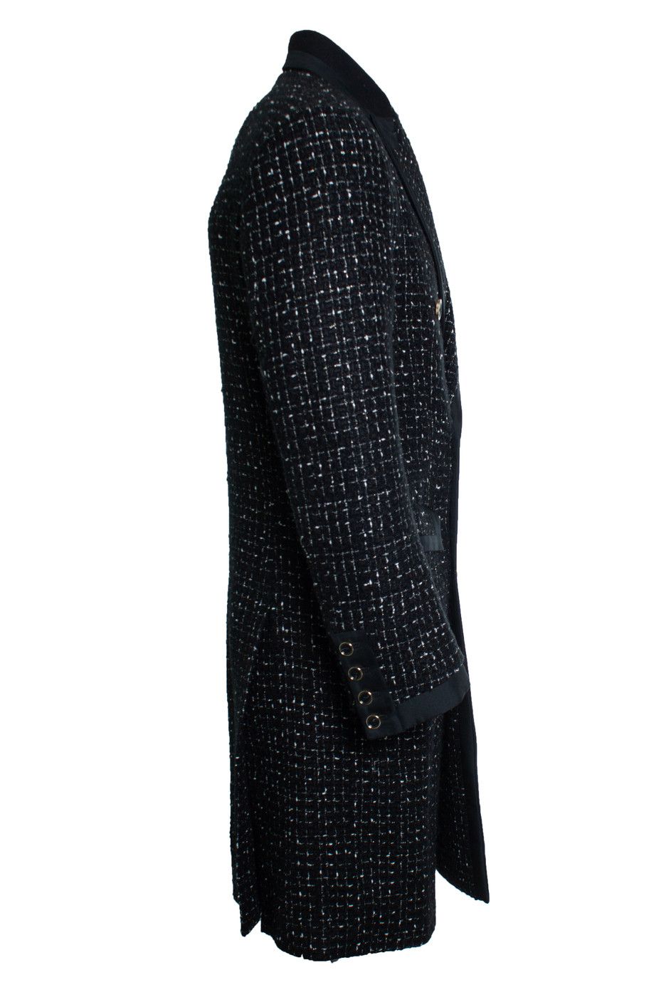 Amiri Amiri, Boucle long coat in black Size US M / EU 48-50 / 2 - 4 Thumbnail