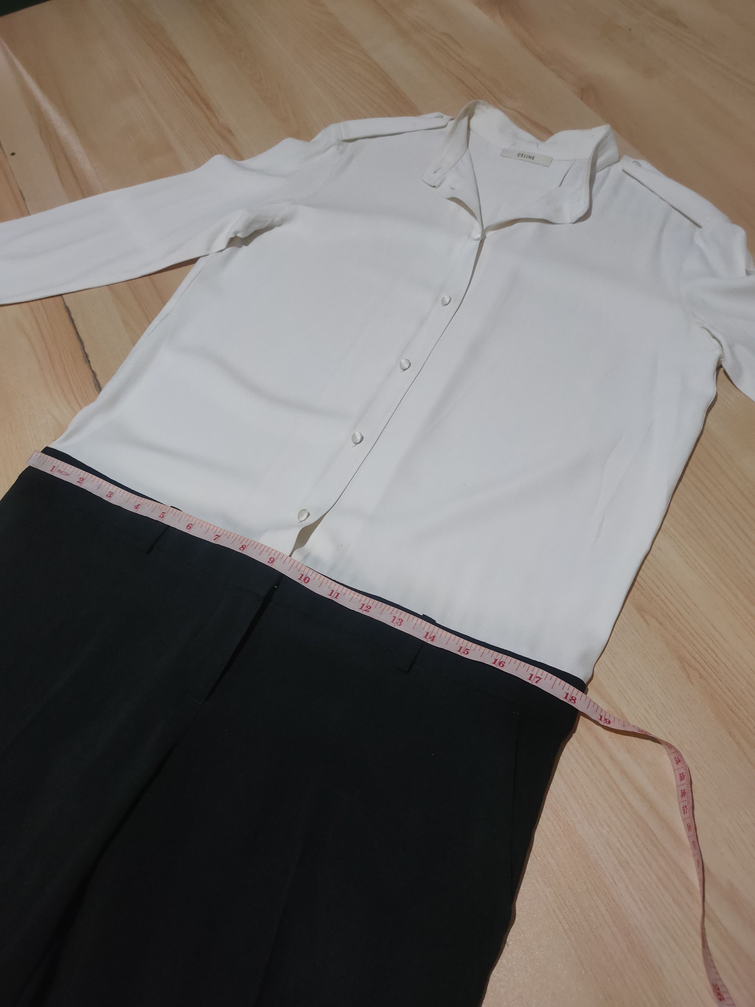 Celine CELINE WOOL JUMPSUIT OVERALLS Size 28" / US 6 / IT 42 - 7 Thumbnail