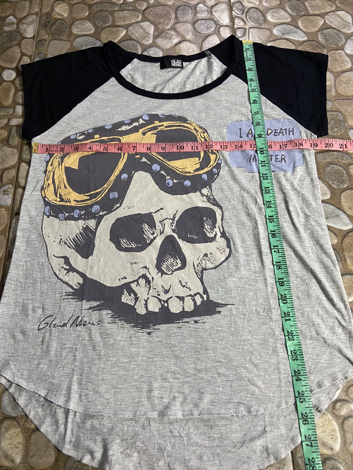 Hysteric Glamour × Japanese Brand VTG Y2K glad news punk skuls tee Size M / US 6-8 / IT 42-44 - 9 Thumbnail