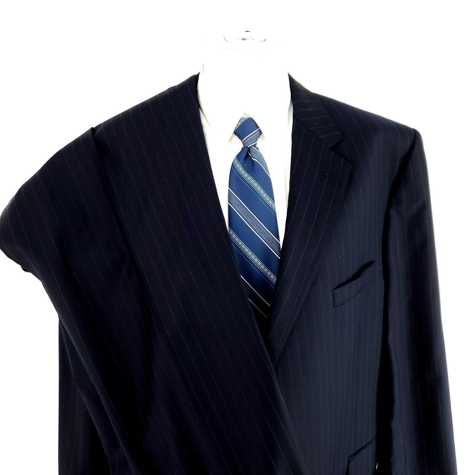 Jos. A. Bank Jos A Bank Signature Gold Wool 2 Button 2 Piece Suit 48L Blu Size 48L - 1 Thumbnail