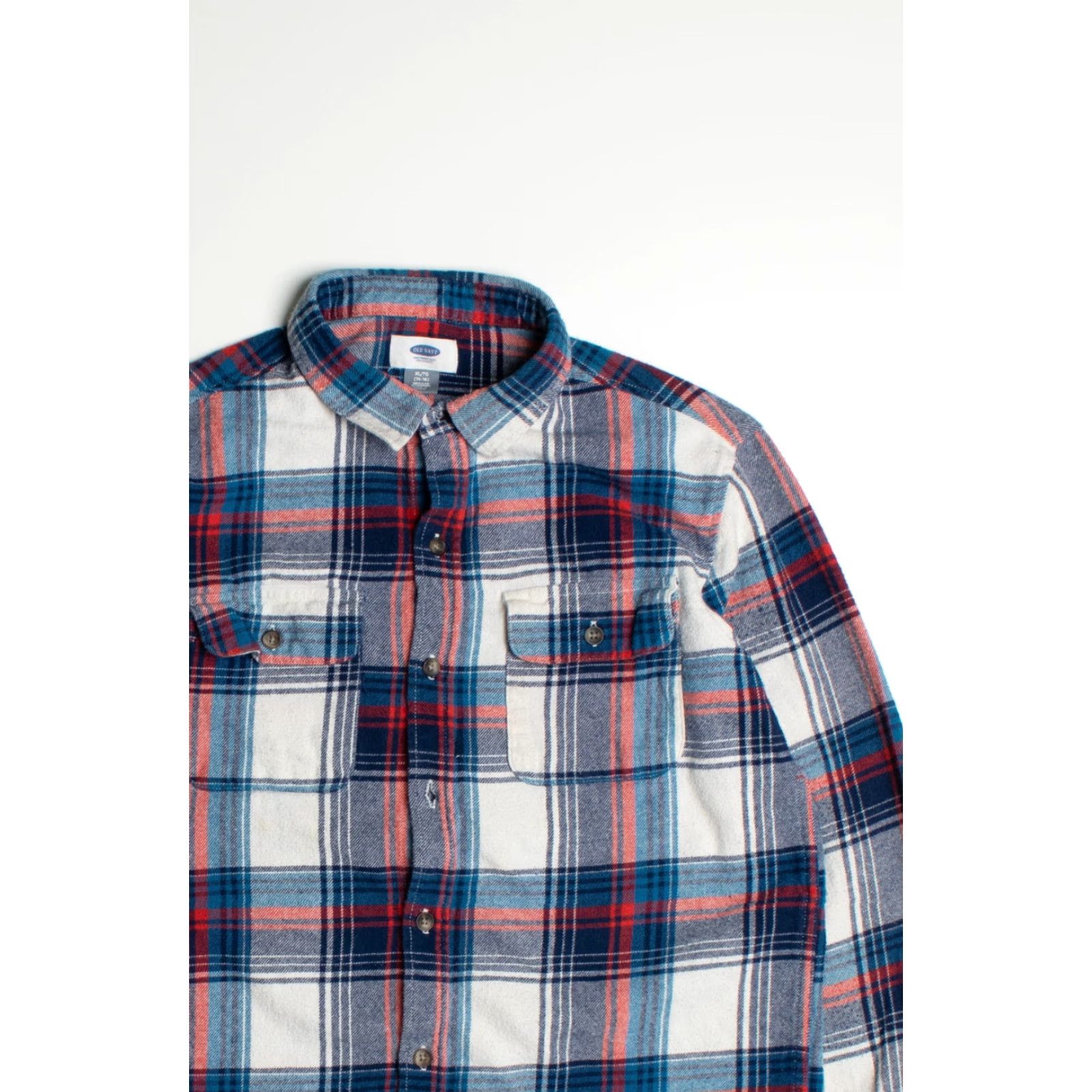 Old Navy VINTAGE Old Navy Shirt Adult X-Large Flannel Plaid Cotton navy Size US XL / EU 56 / 4 - 2 Thumbnail