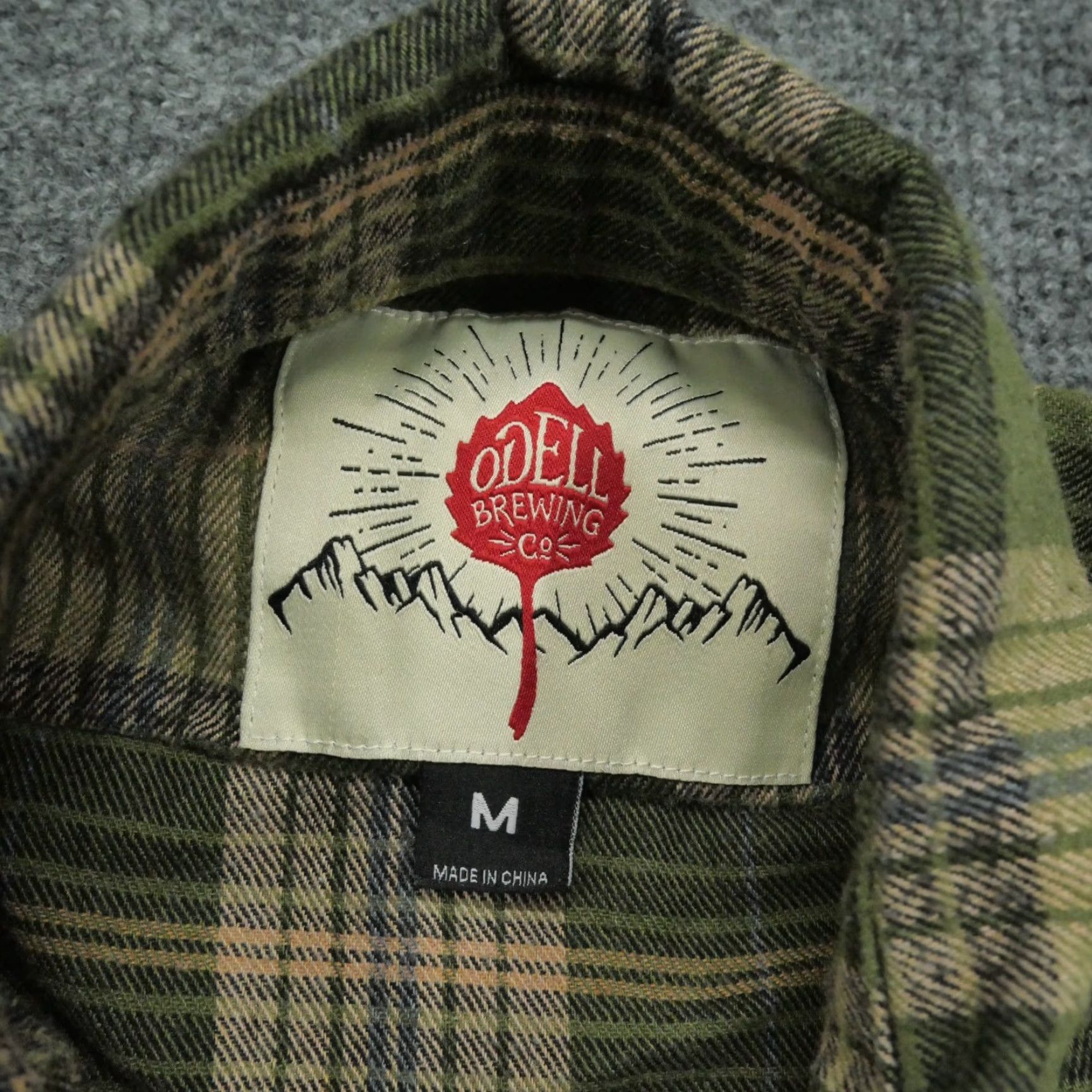 CO Odell Shirt Mens M Green Plaid Flannel Button-Up Casual Beer Workwear Size US M / EU 48-50 / 2 - 4 Thumbnail