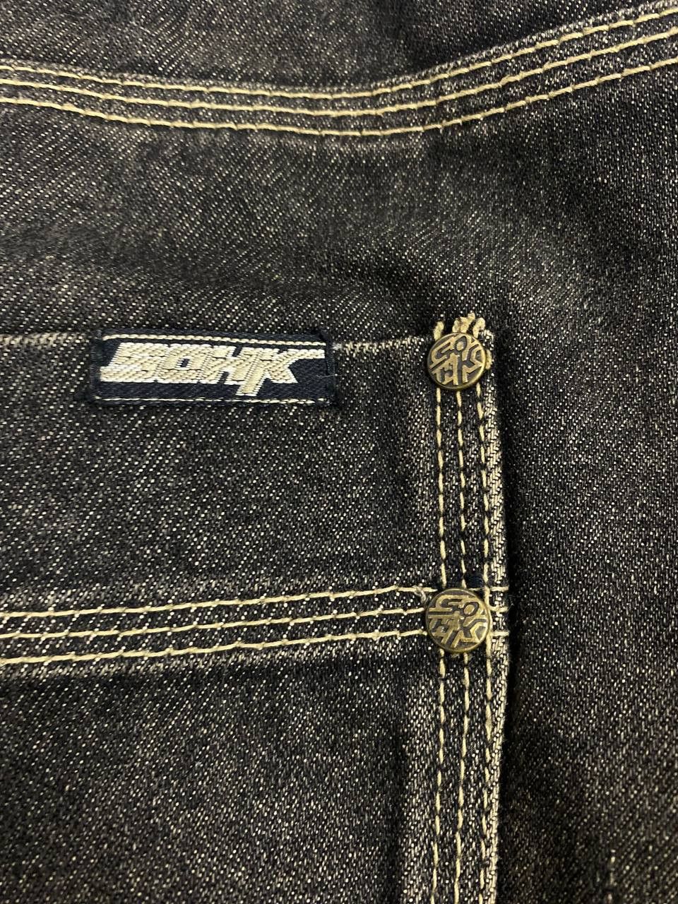Japanese Brand vintage 90s school of hard knock baggy denim nice design Size US 44 / EU 60 - 5 Thumbnail