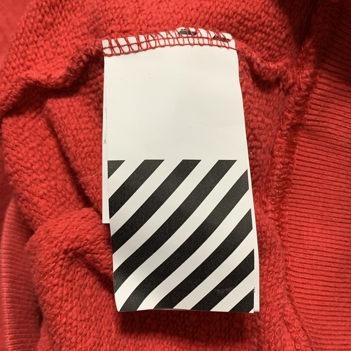 Off-White Off White Large Outline Arrows Red Hoodie Virgil Abloh Size US L / EU 52-54 / 3 - 11 Thumbnail