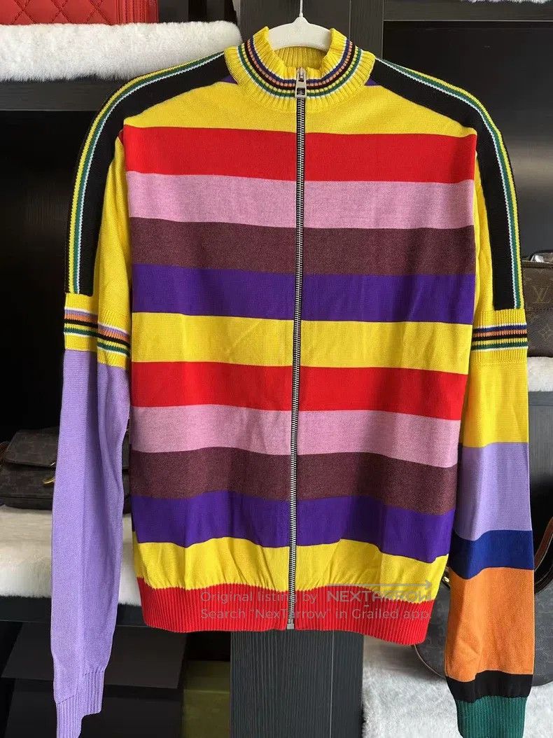 Loewe Loewe Striped long-sleeved knit shirt Size XS / US 0-2 / IT 36-38 - 1 Thumbnail
