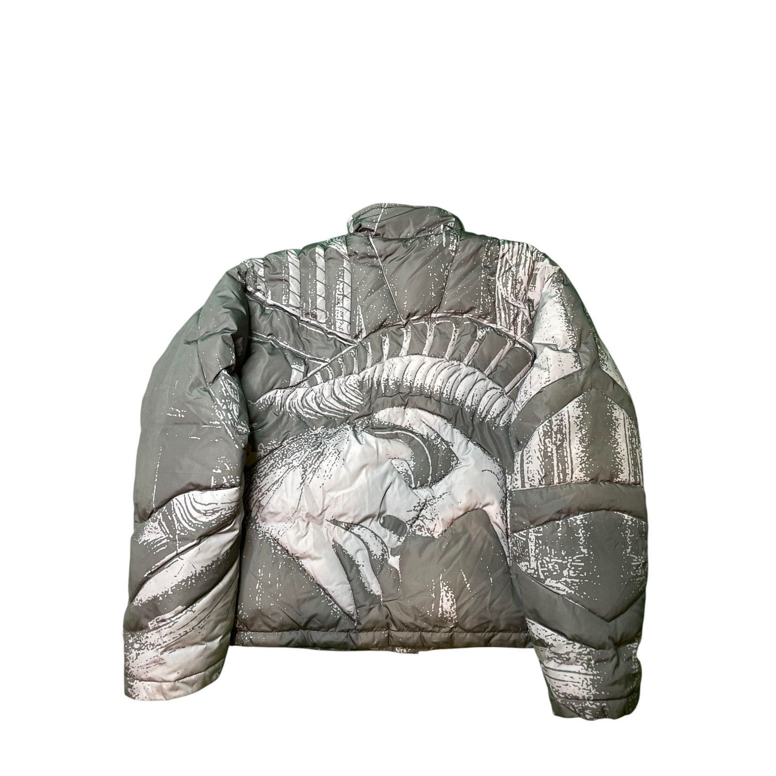 Vale Vale New York Puffer Silver & Grey Jacket Size US XL / EU 56 / 4 - 2 Thumbnail