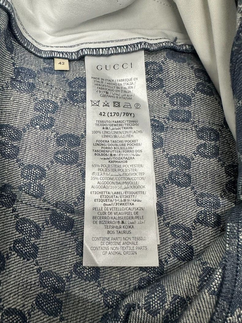 Gucci Gucci Full-print denim shorts 2502-Nextarrow Size US 26 / EU 42 - 4 Thumbnail