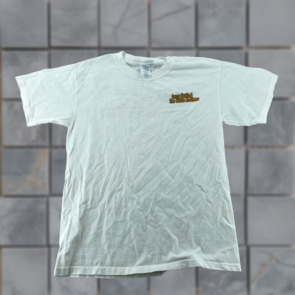 Gildan VINTAGE Larry Gatlin and the Gatlin Brothers T-Shirt Mens M White Cotton Heavyweight Size US M / EU 48-50 / 2 - 1 Thumbnail