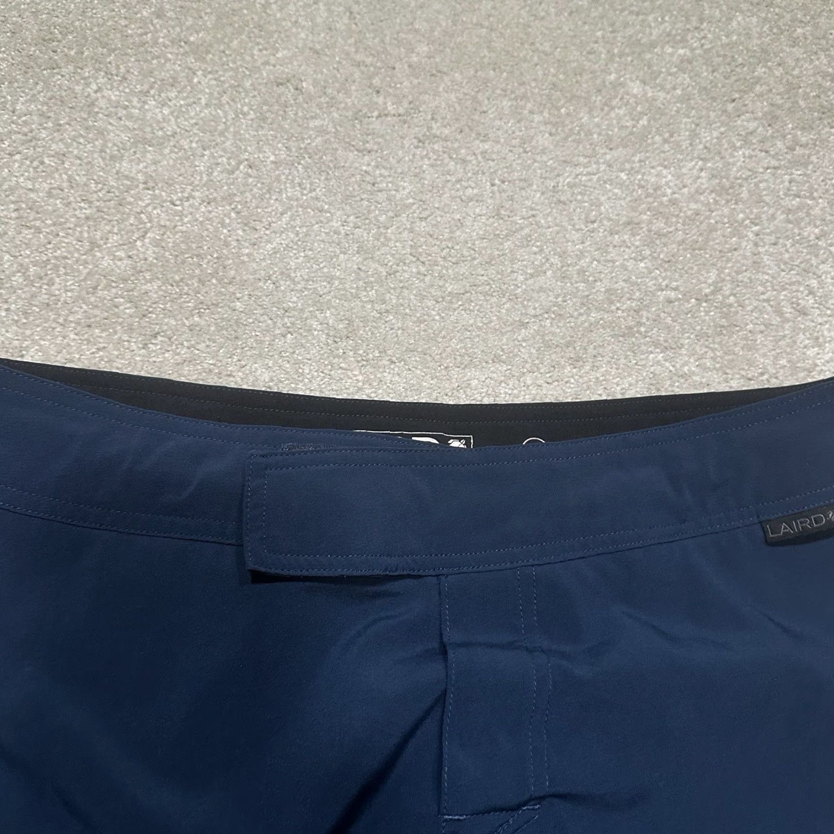 Vintage Laird Limited Edition Island Performance Board Shorts Mens 32 Blue Stretch Board Shorts Lifeguard Surfing Mens Regular XS? Wait. Size US 32 / EU 48 - 5 Thumbnail