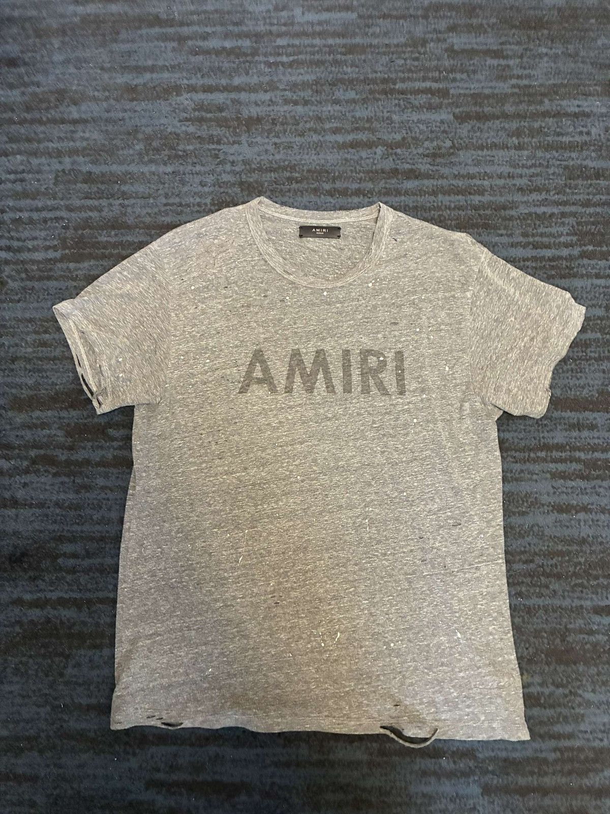 Amiri Amiri logo shotgun paint splatter shirt size medium Size US M / EU 48-50 / 2 - 1 Thumbnail