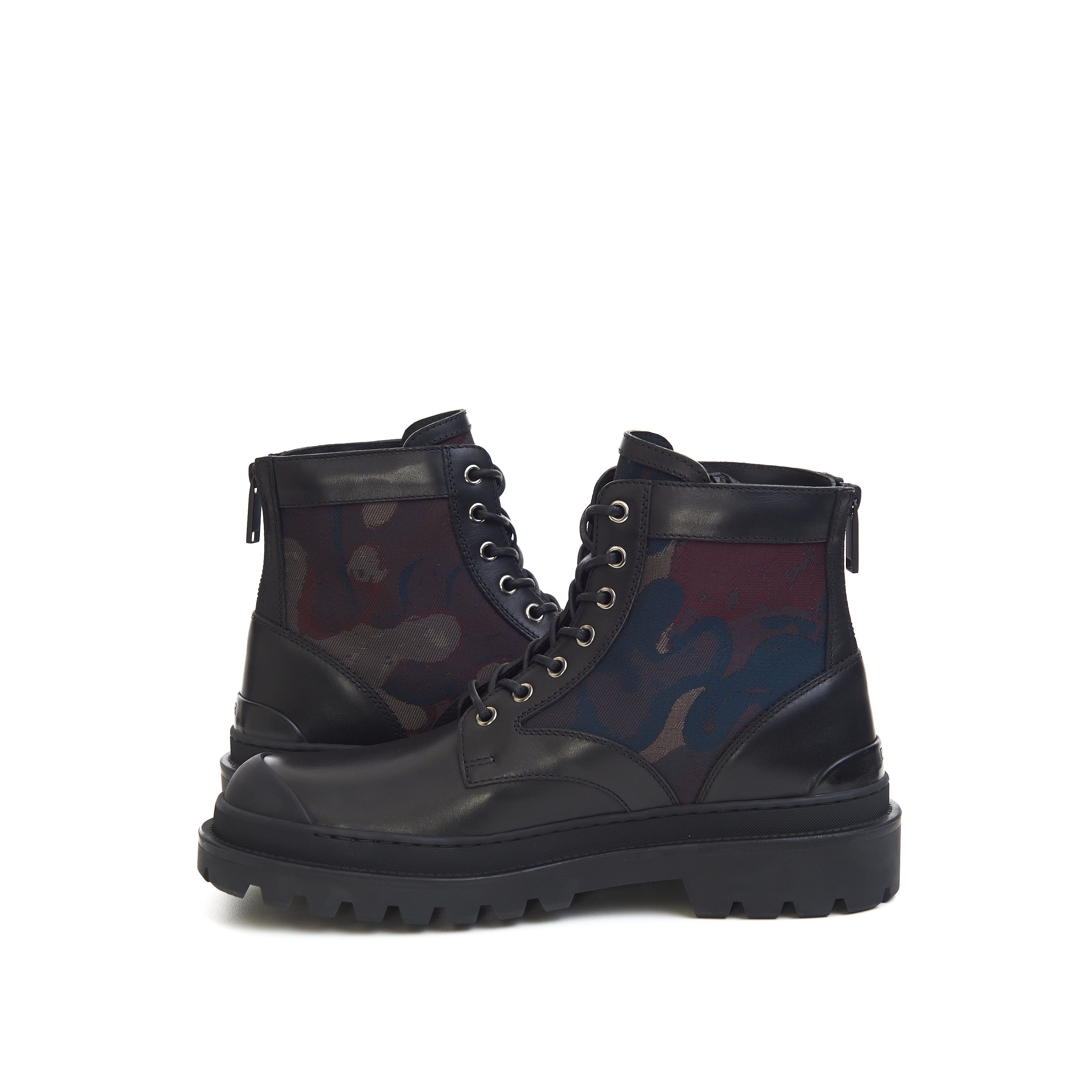 Dior x Peter Doig Explorer Ankle Boots In Black Smooth Calfskin Size US 8 / EU 41 - 9 Thumbnail
