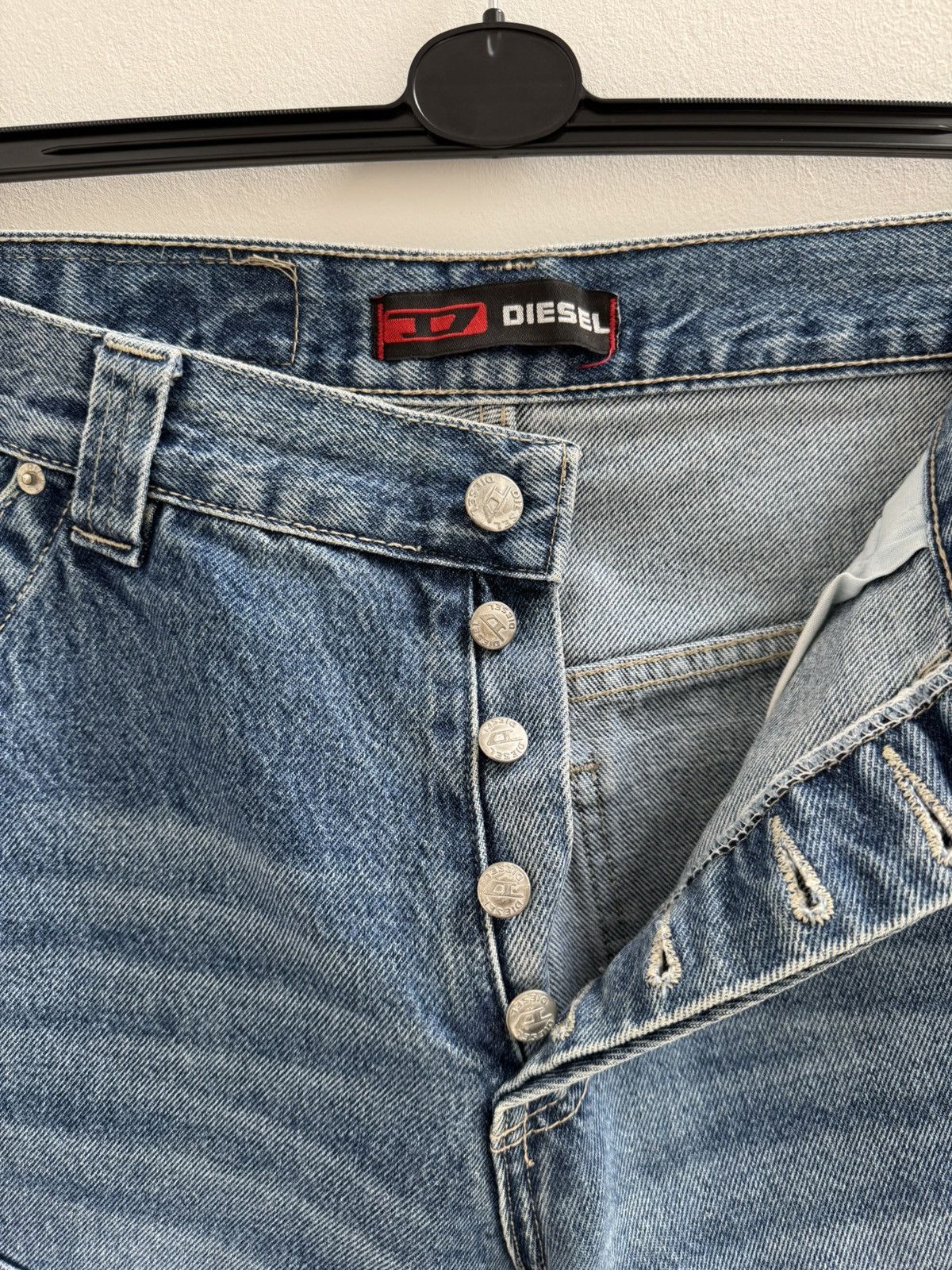 Designer × Diesel × Japanese Brand vintage rare diesel double knee jeans Size US 33 - 18 Thumbnail
