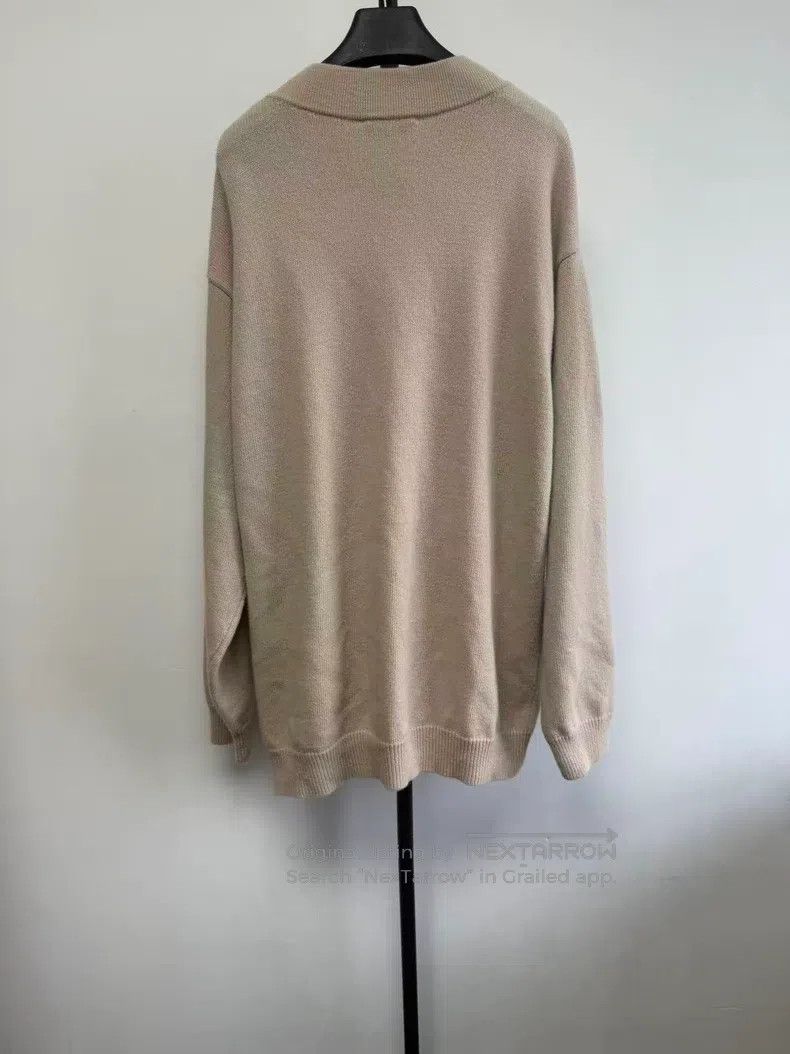 Balenciaga Balenciaga V-neck long-sleeve casual wool sweater knitwear Size US XS / EU 42 / 0 - 2 Thumbnail