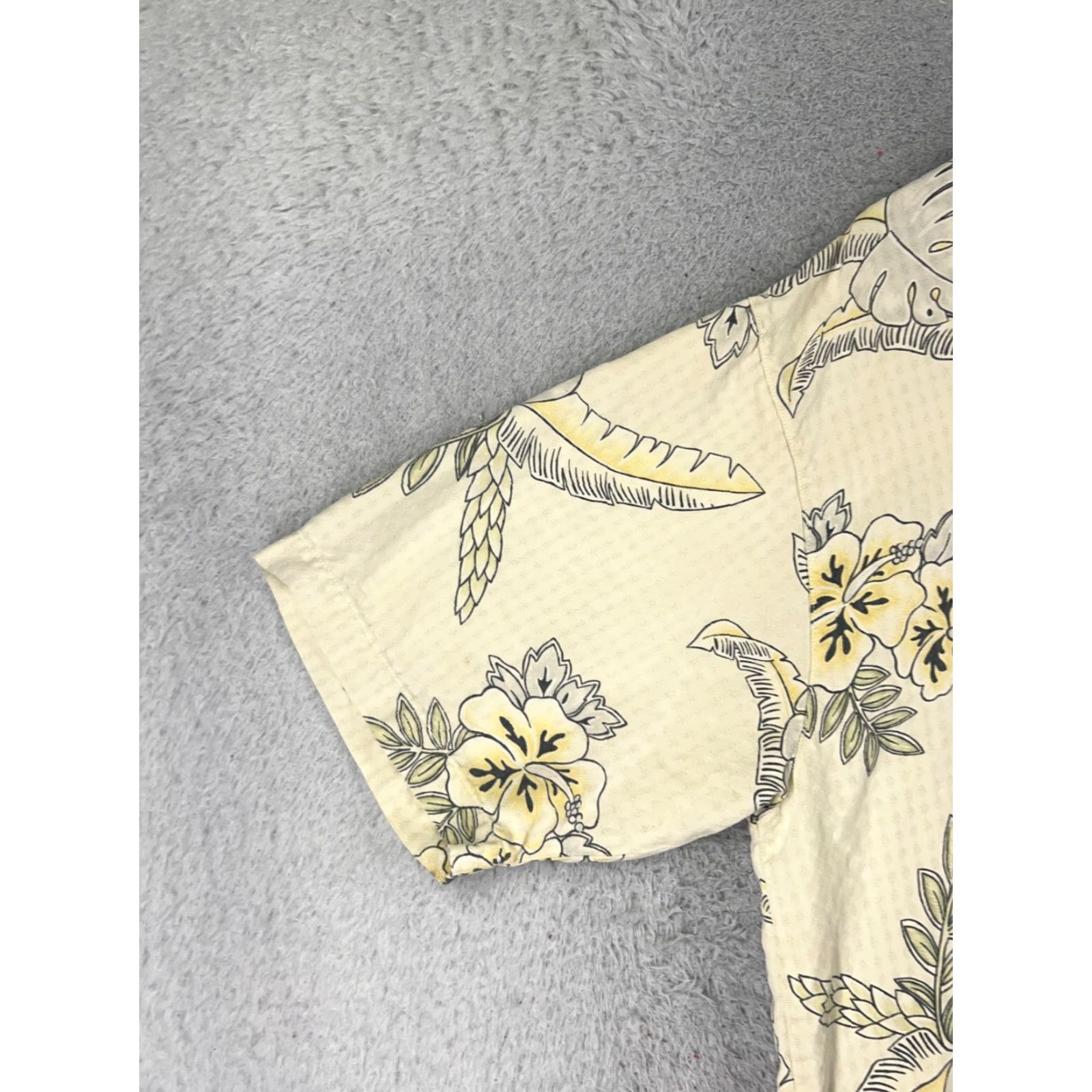 Tommy Bahama Tommy Bahama Shirt Men Medium Yellow Floral Hawaiian Button Up 100% Silk Pocket Size US M / EU 48-50 / 2 - 3 Thumbnail
