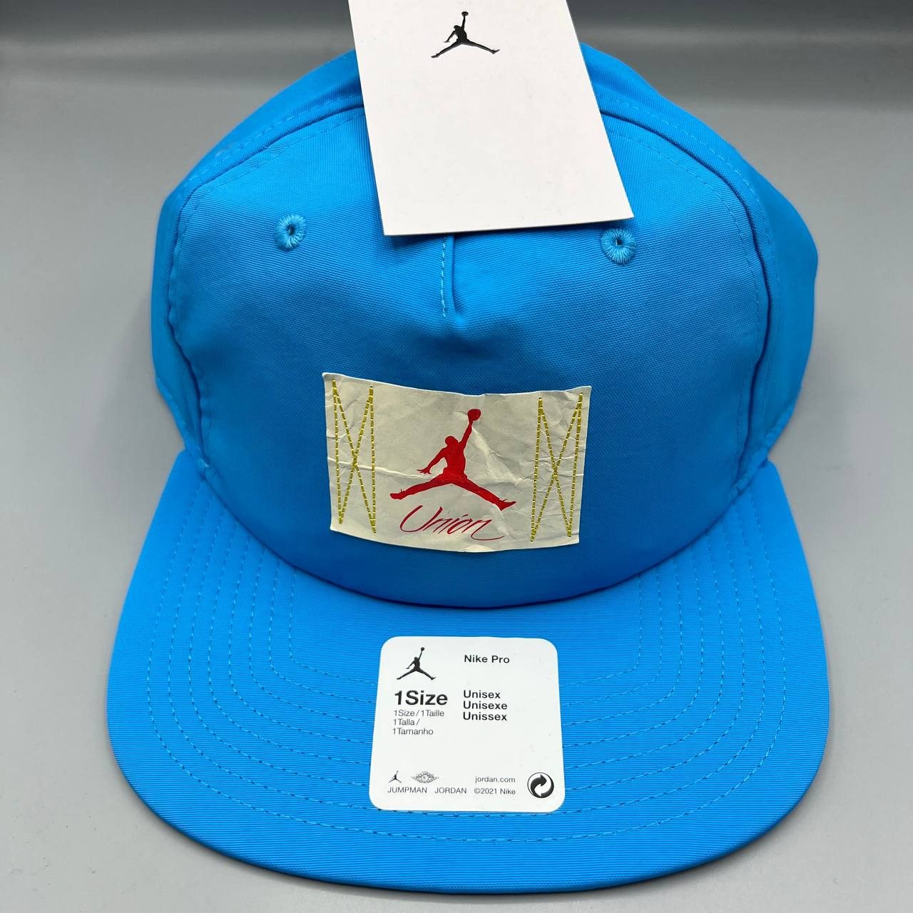 Air Jordan x Union Hat Men Blue Jumpman Snap Back Cap New