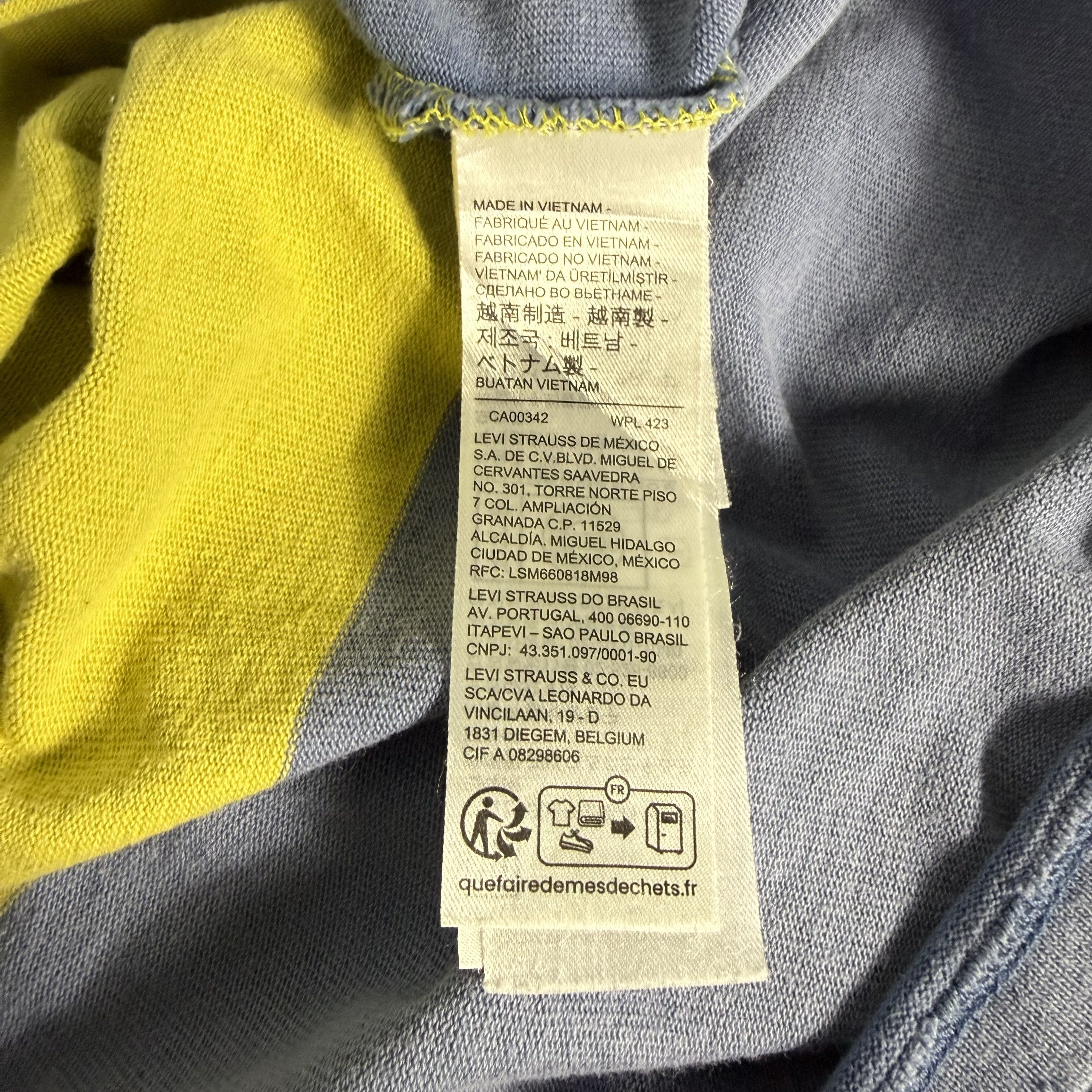 Levi's 🔥RARE🔥Levi's Short Stack Color Blocking T-shir Size US M / EU 48-50 / 2 - 9 Thumbnail