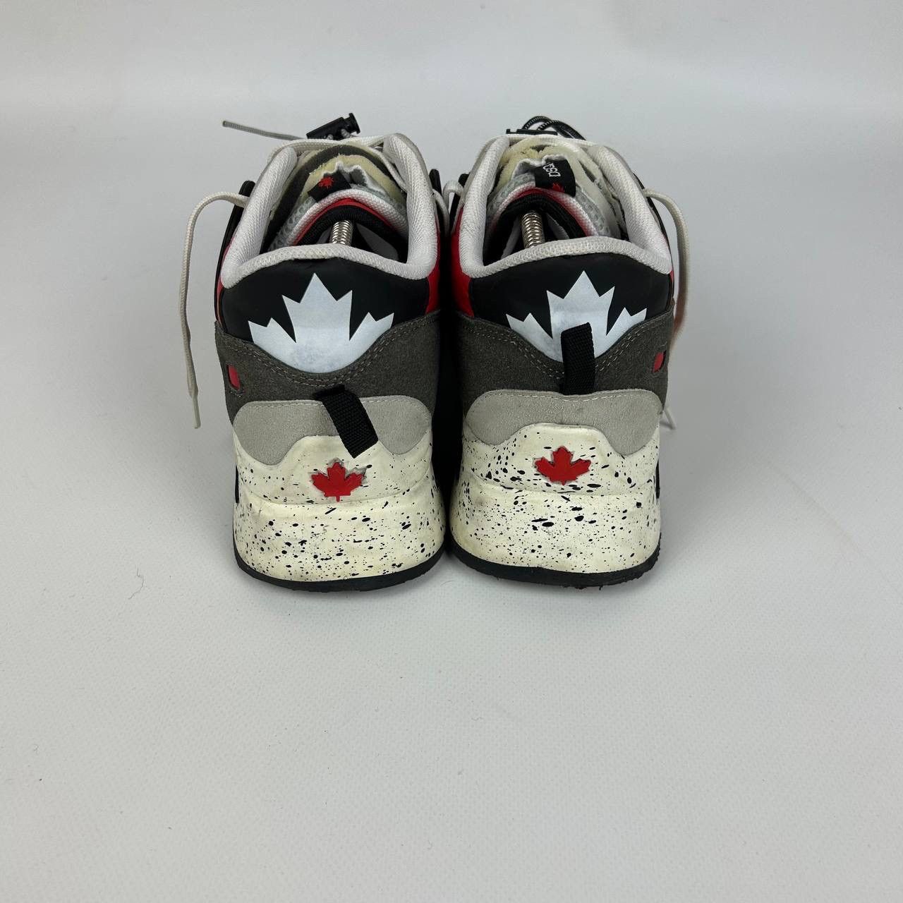 Dsquared2 Dsquared2 Run Ds2 White Suede Blend Sneakers Size US 10 / EU 43 - 11 Thumbnail
