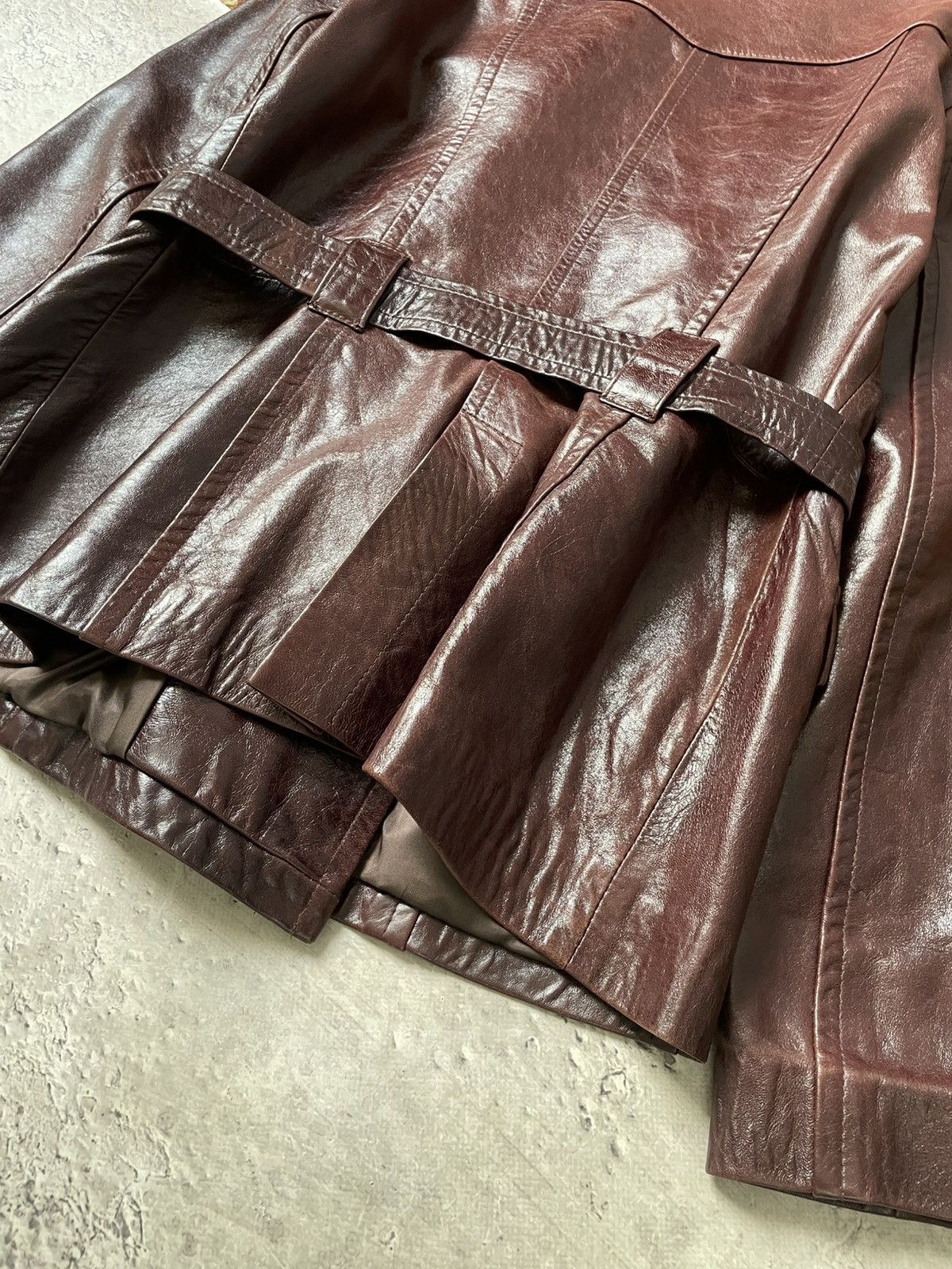 Number (N)ine Leather double breasted y2k leather opium jacket Size US M / EU 48-50 / 2 - 8 Thumbnail